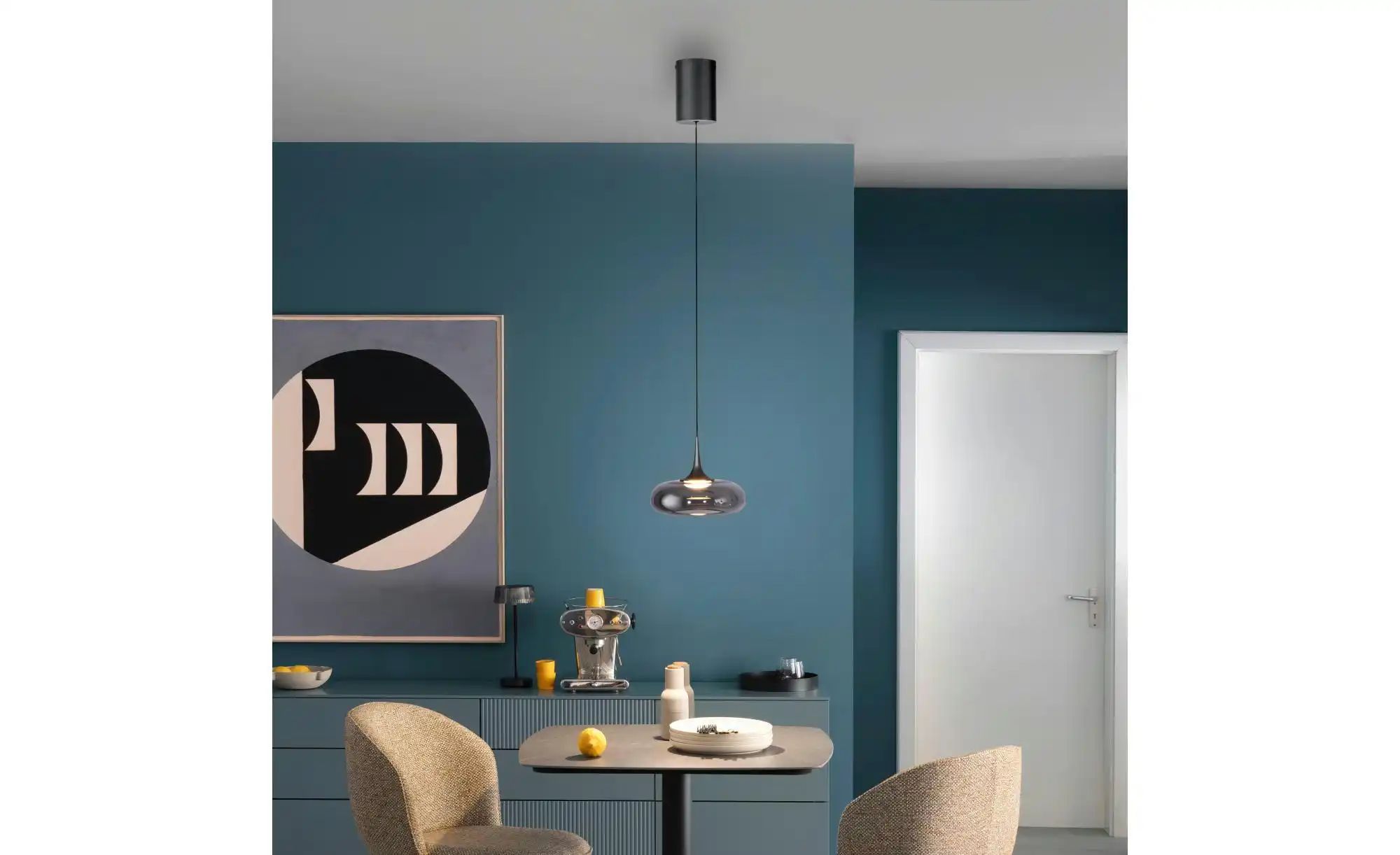 Paul Neuhaus Pendelleuchte   ¦ grau ¦ Maße (cm): B: 22 H: 200  Ø: 22 Lampen günstig online kaufen
