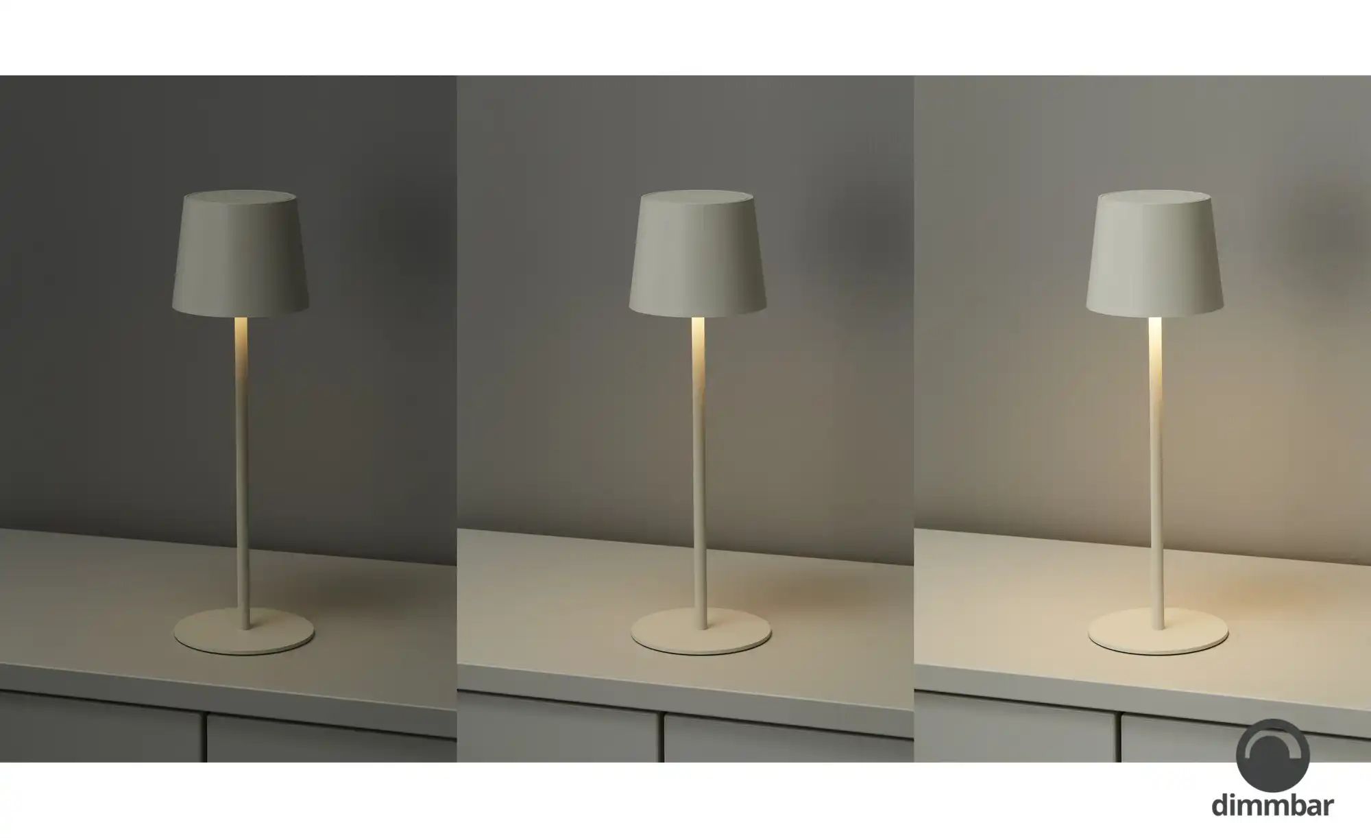 Akku-Tischleuchte   ¦ weiß ¦ Maße (cm): H: 33  Ø: 11 Lampen & Leuchten > Ti günstig online kaufen