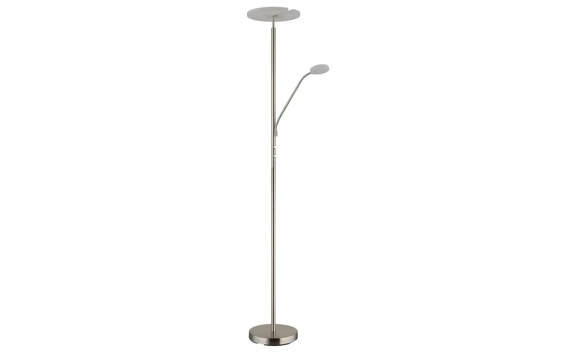 Globo Silber Lighting Deckenfluter "Stanford", (Nickel Matt), Ø 30Cm H: 180Cm, 1 Stk., Leuchten, Stehlampe Stehleuchte Fluter Wohnzimmer Flur, Deck... - Bild 5