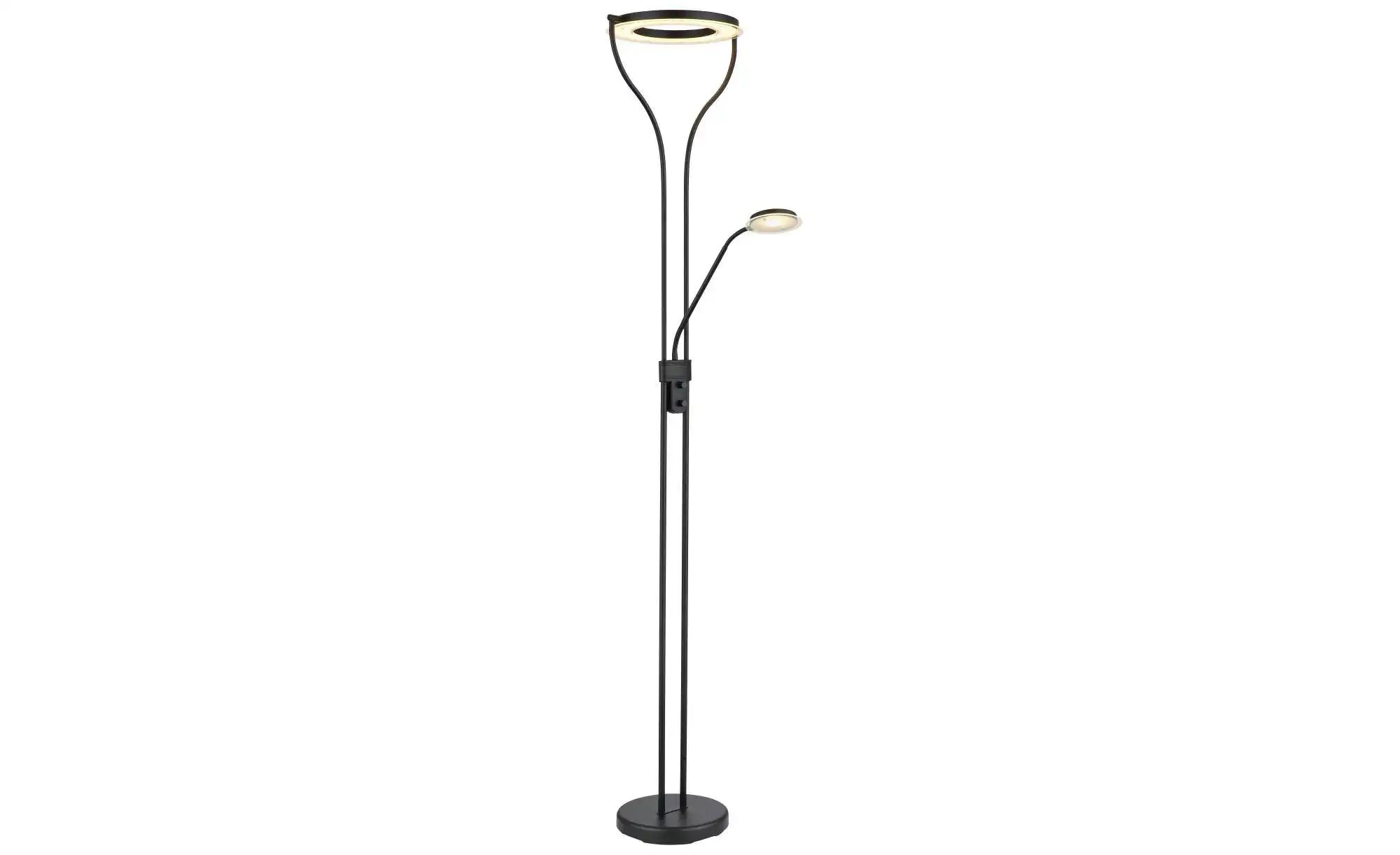 Globo Lighting Deckenfluter ¦ schwarz ¦ Maße (cm): B: 30 H: 194 Lampen & Leuchten > Stehlampen - Höffner