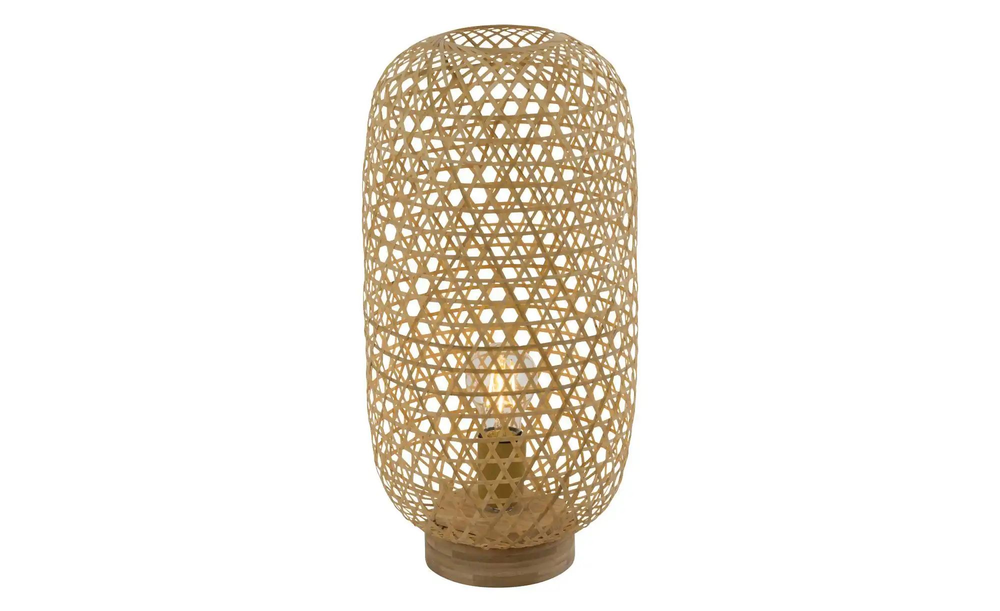 Globo Lighting Tischleuchte ¦ braun ¦ Maße (cm): H: 46 Ø: 22 Lampen & Leuchten > Tischlampen - Höffner