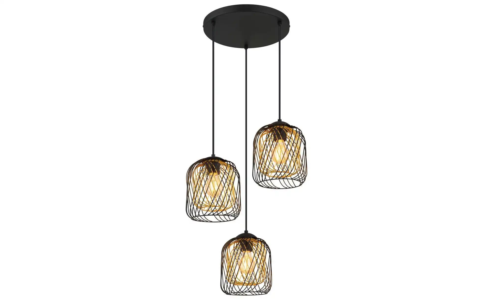 Globo Lighting Hängeleuchte ¦ schwarz ¦ Maße (cm): H: 150 Ø: 39.4 Lampen & Leuchten > Hängeleuchten - Höffner