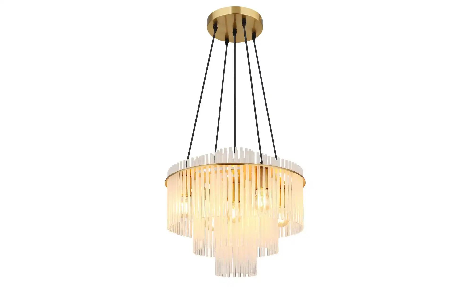 Globo Lighting Hängeleuchte ¦ gold ¦ Maße (cm): H: 120 Ø: 50 Lampen & Leuchten > Hängeleuchten - Höffner