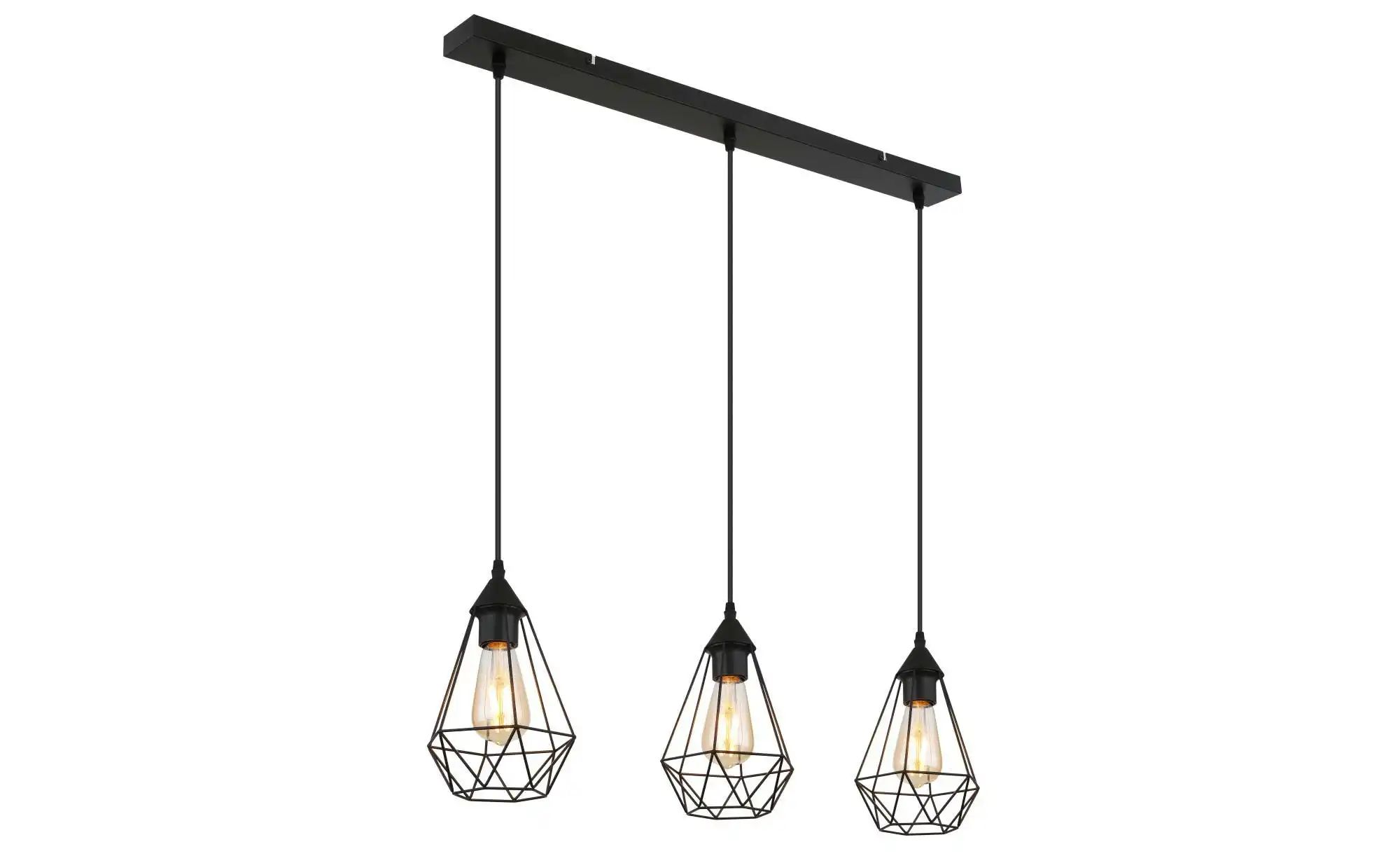 Globo Lighting Hängeleuchte ¦ schwarz ¦ Maße (cm): B: 17 H: 120 Lampen & Leuchten > Hängeleuchten - Höffner