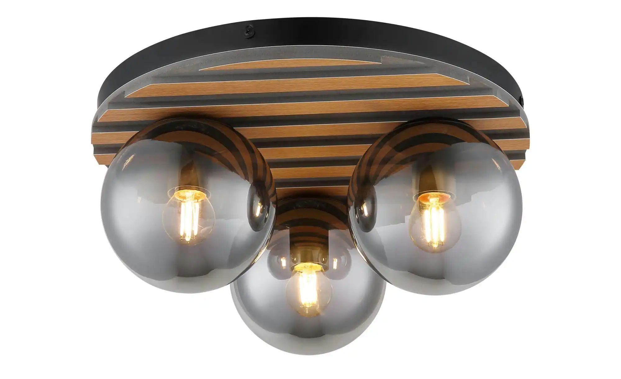 Globo Lighting Deckenleuchte ¦ schwarz ¦ Maße (cm): H: 20 Ø: 39 Lampen & Leuchten > Deckenleuchten - Höffner