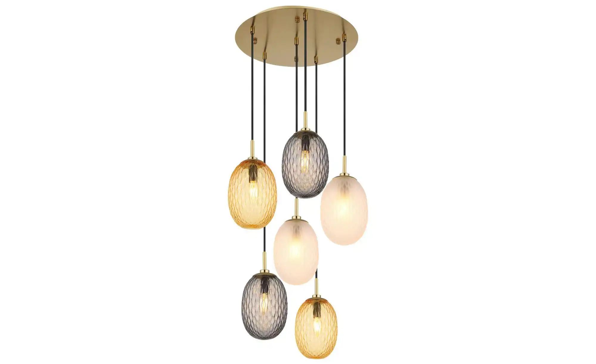 Globo Lighting Hängeleuchte ¦ gold ¦ Maße (cm): H: 120 Ø: 47 Lampen & Leuchten > Hängeleuchten - Höffner
