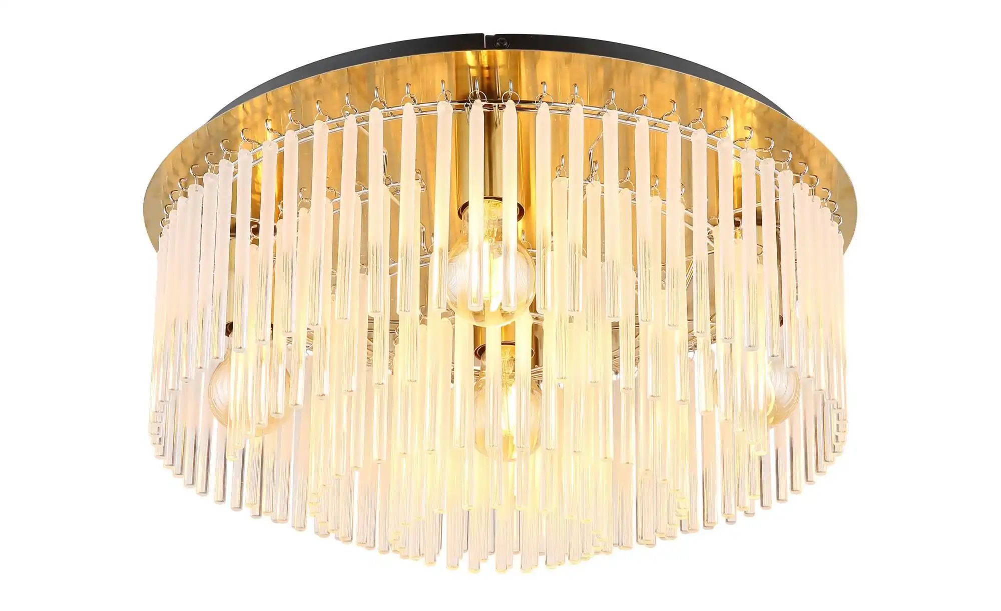 Globo Lighting Deckenleuchte ¦ gold ¦ Maße (cm): H: 25 Ø: 50 Lampen & Leuchten > Deckenleuchten - Höffner