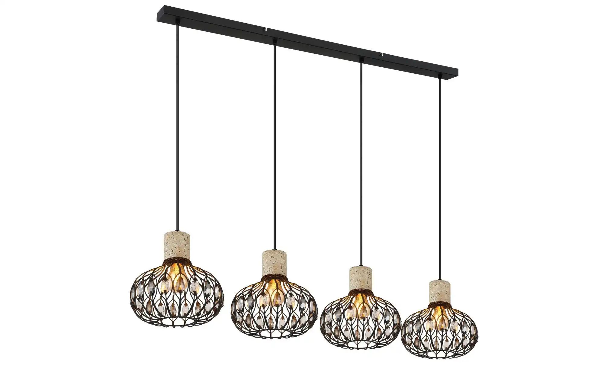 Globo Lighting Hängeleuchte ¦ schwarz ¦ Maße (cm): B: 25 H: 150 Lampen & Leuchten > Hängeleuchten - Höffner