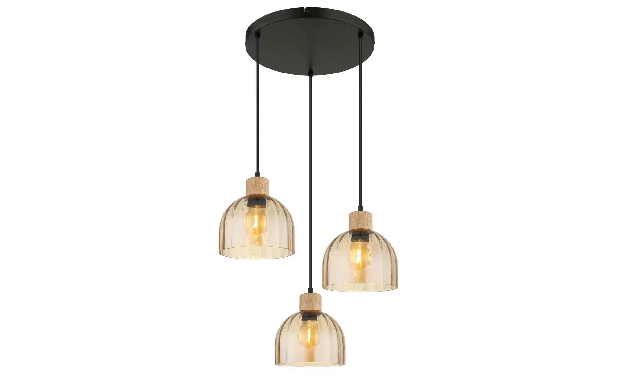 Globo Lighting Hängeleuchte ¦ schwarz ¦ Maße (cm): H: 130 Ø: 40 Lampen & Leuchten > Hängeleuchten - Höffner