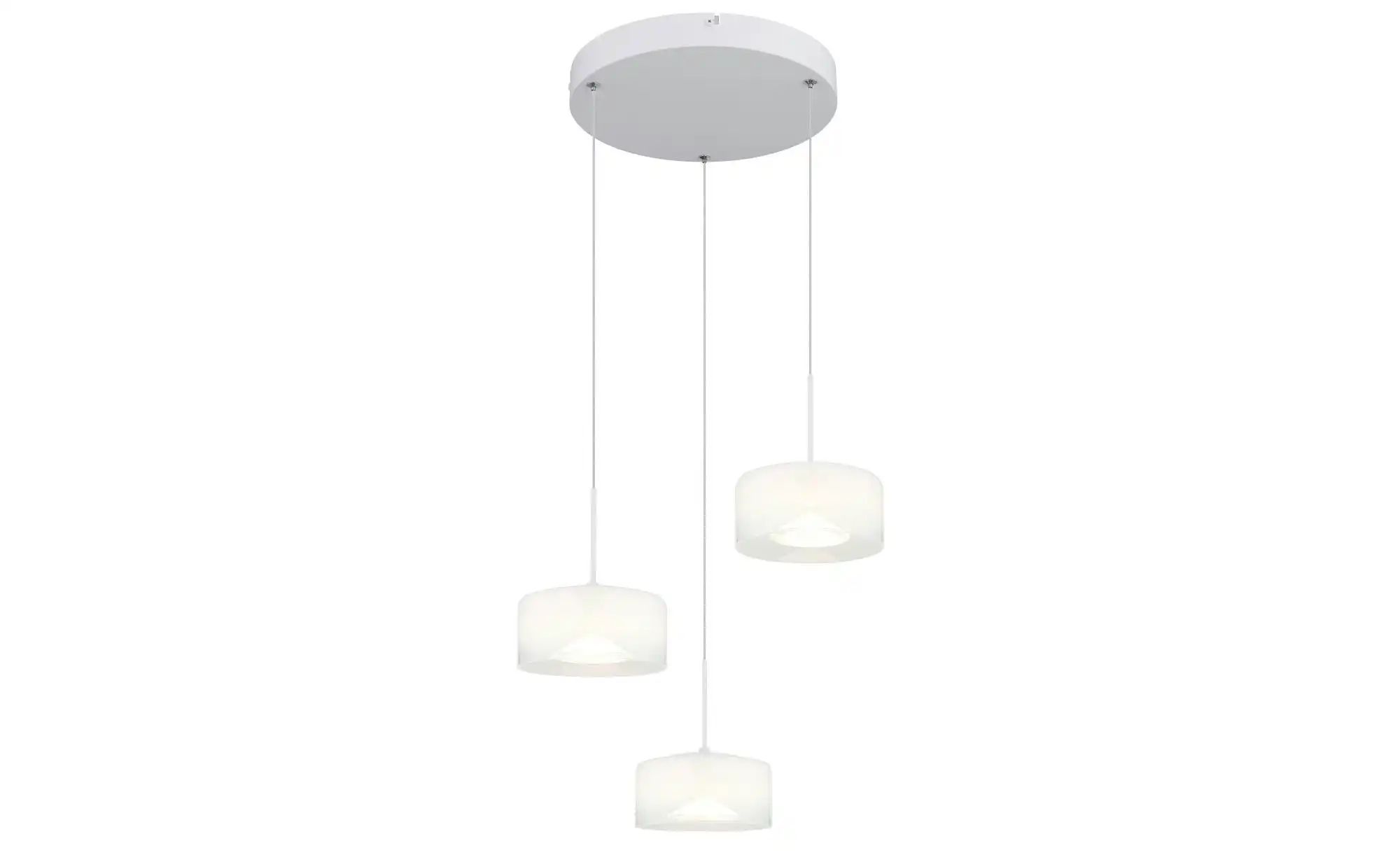 Globo Lighting Hängeleuchte ¦ weiß ¦ Maße (cm): H: 150 Ø: 40 Lampen & Leuchten > Hängeleuchten - Höffner
