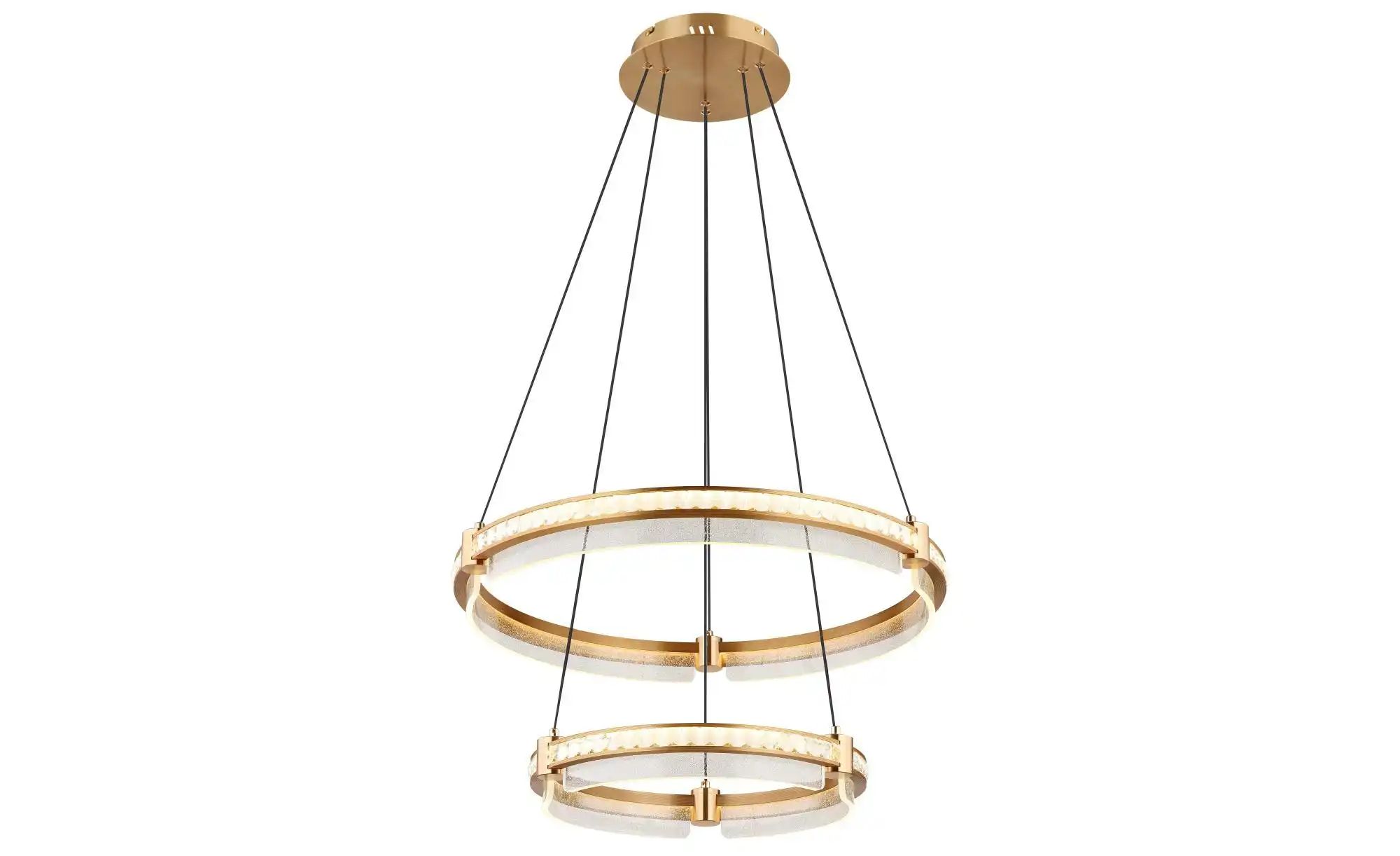 Globo Lighting Hängeleuchte ¦ gold ¦ Maße (cm): H: 120 Ø: 60 Lampen & Leuchten > Hängeleuchten - Höffner