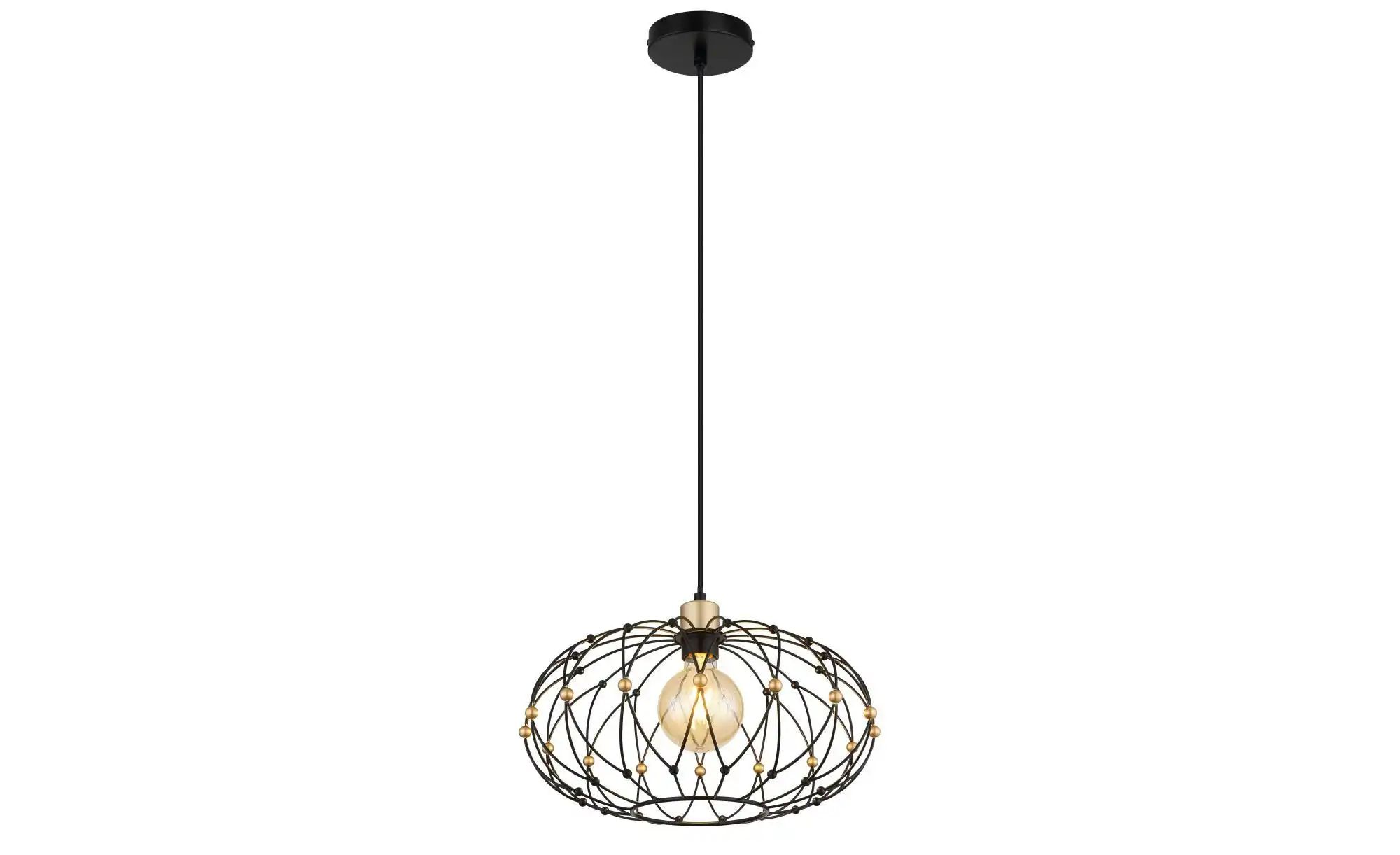 Globo Lighting Hängeleuchte ¦ schwarz ¦ Maße (cm): H: 150 Ø: 40 Lampen & Leuchten > Hängeleuchten - Höffner