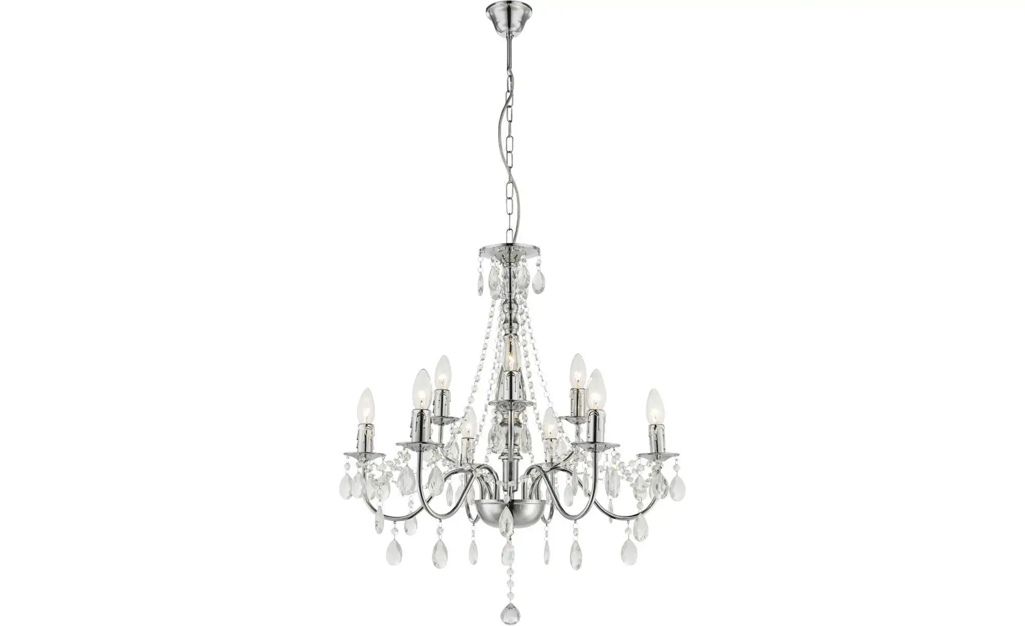 Globo Lighting Luster ¦ silber ¦ Maße (cm): H: 153 Ø: 63 Lampen & Leuchten > Hängeleuchten - Höffner