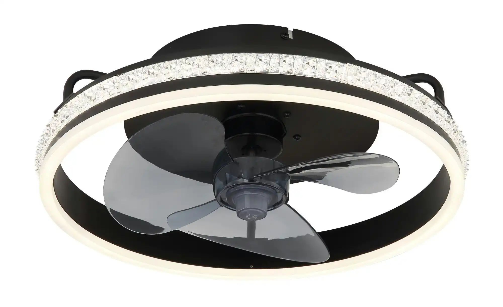Globo Lighting Deckenventilator ¦ schwarz ¦ Maße (cm): H: 14,5 Ø: 40 Lampen & Leuchten > Deckenleuchten - Höffner