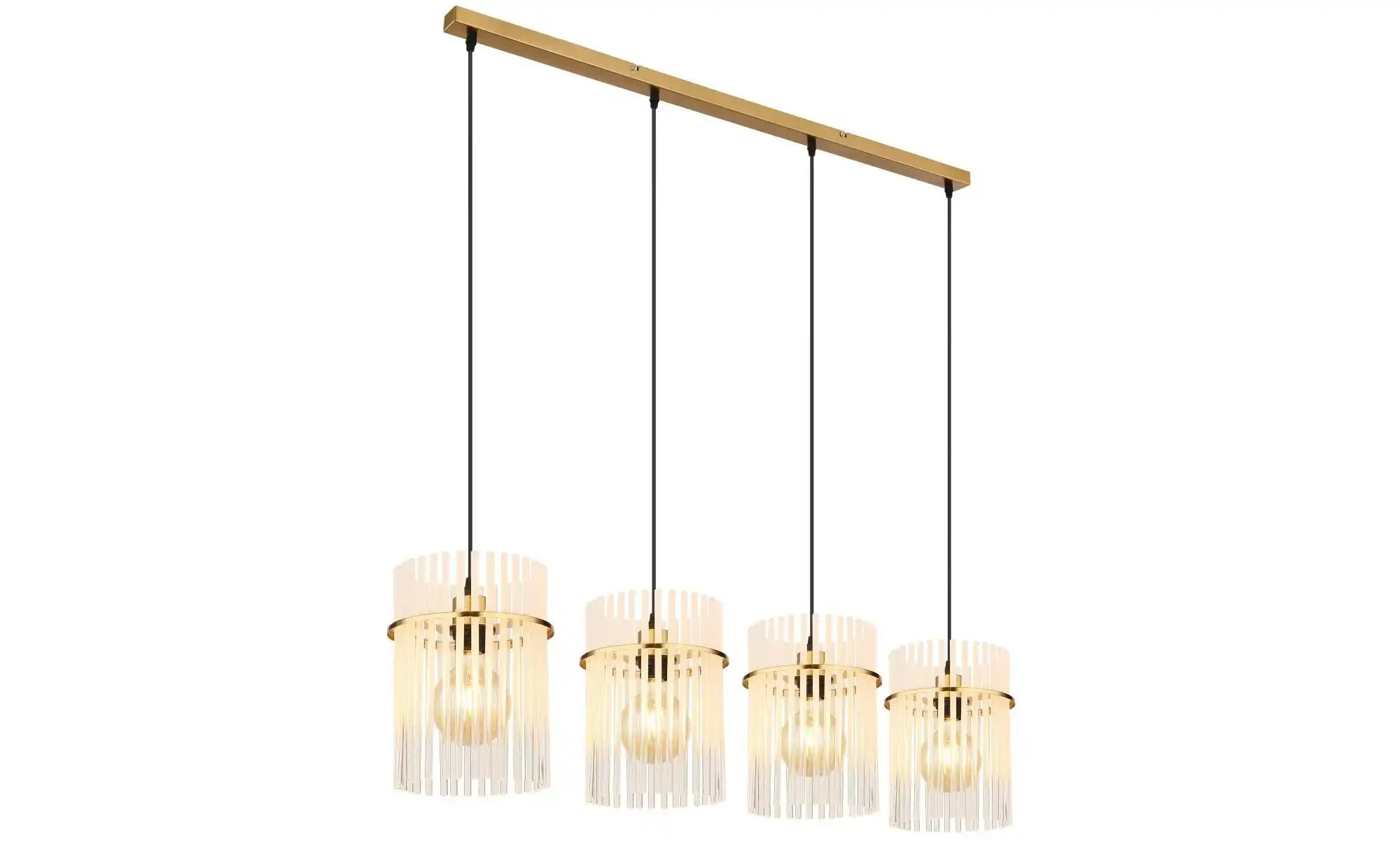 Globo Lighting Hängeleuchte ¦ gold ¦ Maße (cm): B: 20 H: 140 Lampen & Leuchten > Hängeleuchten - Höffner
