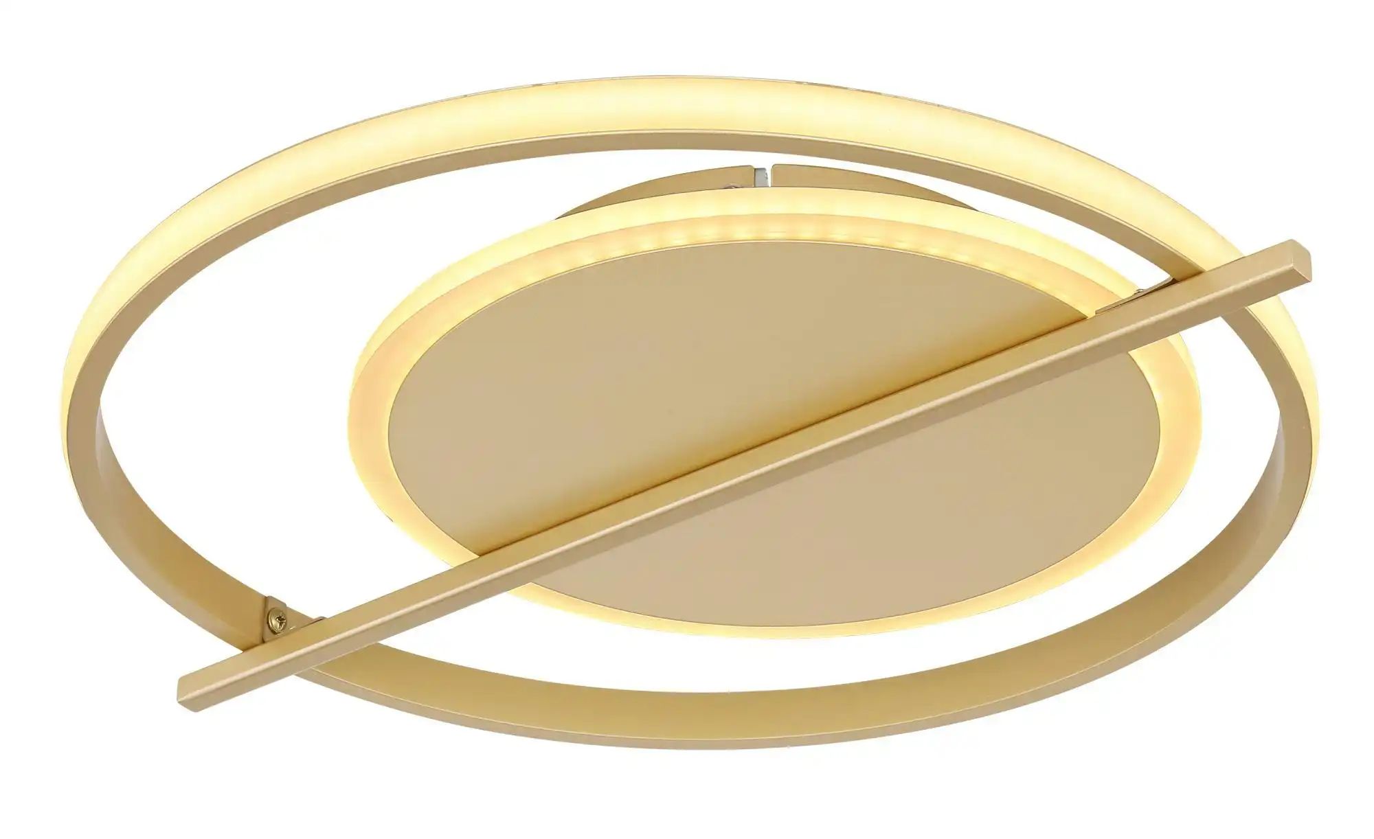 Globo Lighting Deckenleuchte ¦ gold ¦ Maße (cm): B: 36 H: 5 Lampen & Leuchten > Deckenleuchten - Höffner
