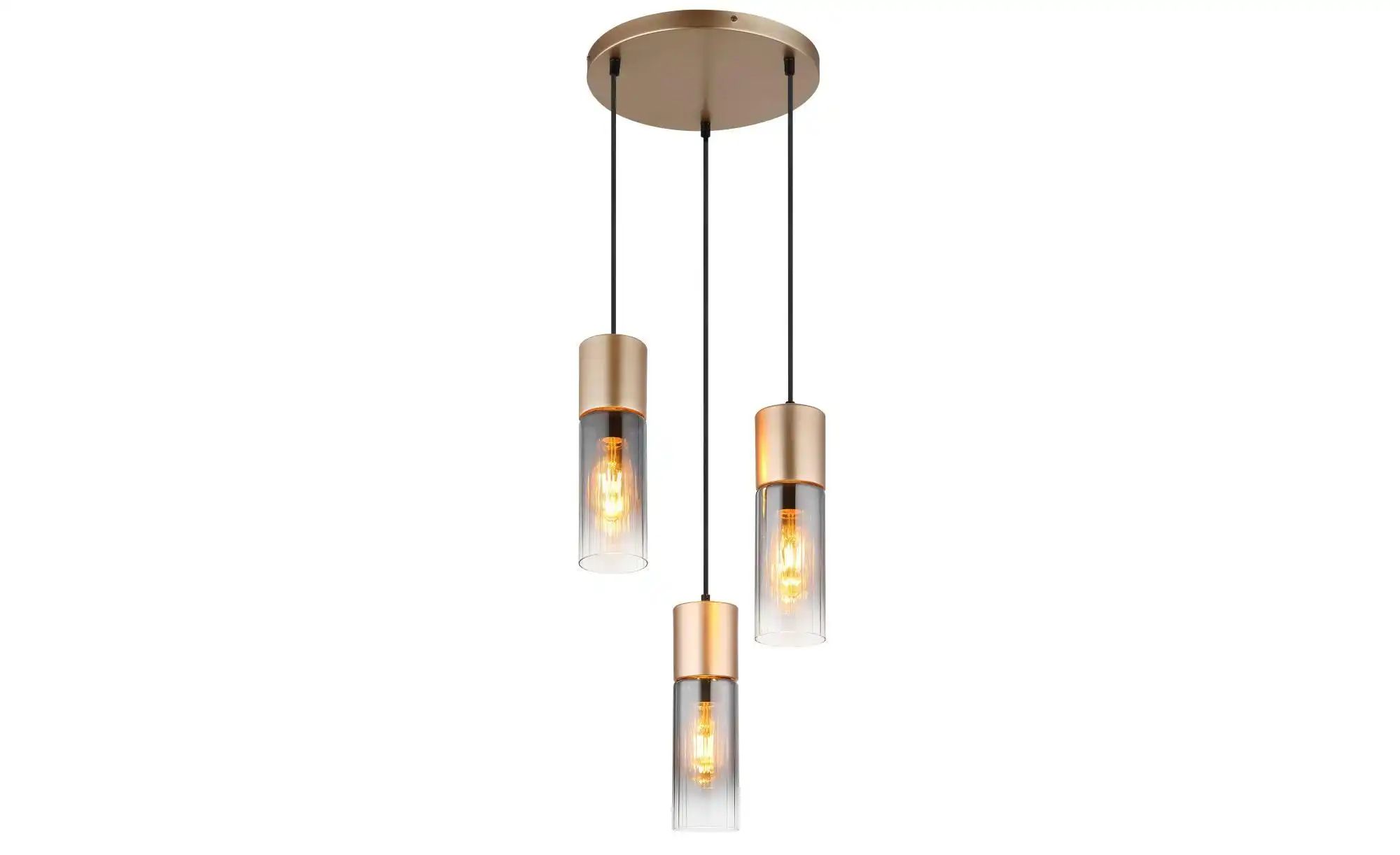 Globo Lighting Hängeleuchte ¦ braun ¦ Maße (cm): H: 150 Ø: 34 Lampen & Leuchten > Hängeleuchten - Höffner