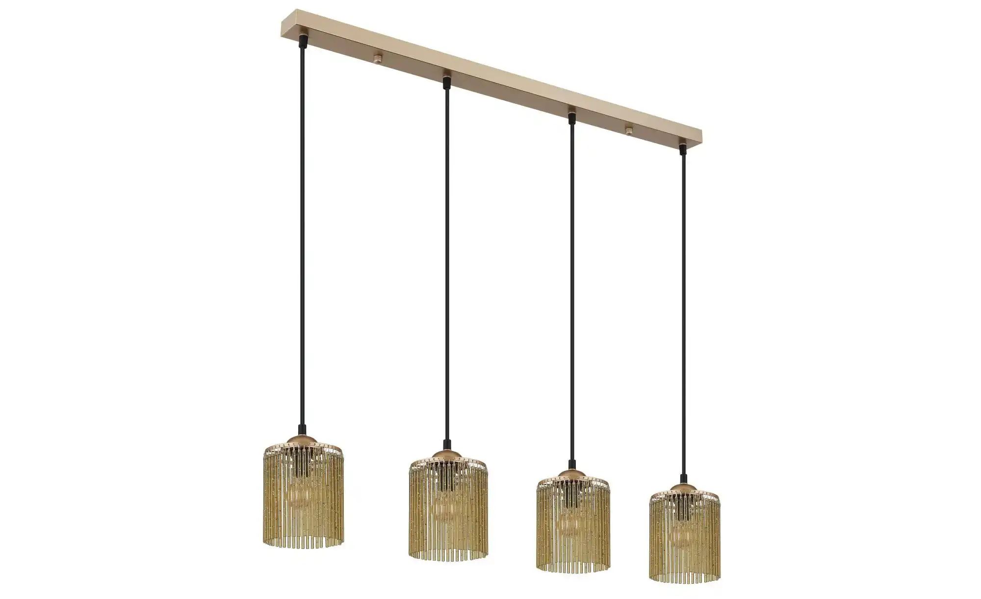 Globo Lighting Hängeleuchte ¦ gold ¦ Maße (cm): B: 12 H: 133 Lampen & Leuchten > Hängeleuchten - Höffner