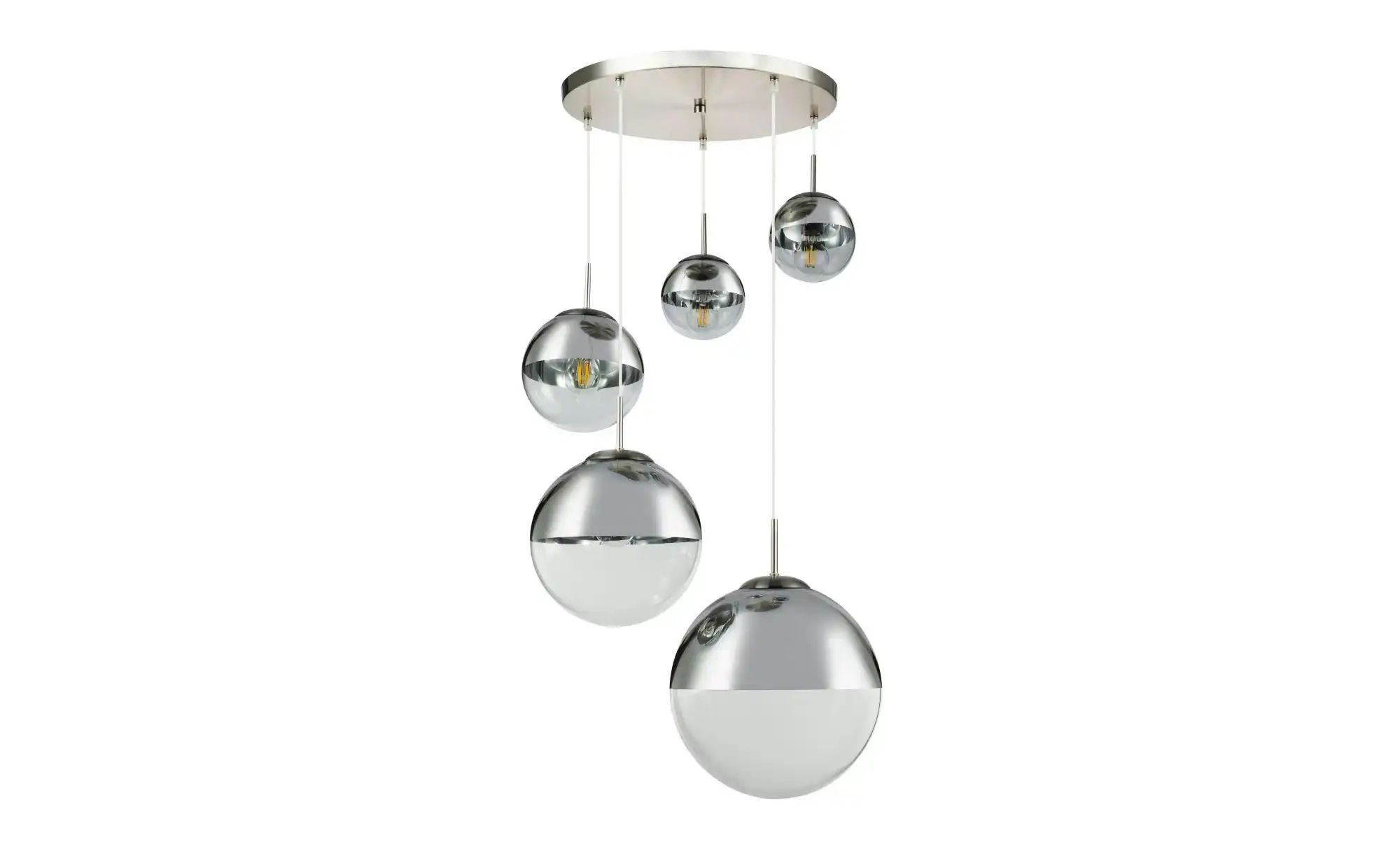 Globo Lighting Hängeleuchte ¦ silber ¦ Maße (cm): H: 150 Ø: 65 Lampen & Leuchten > Hängeleuchten - Höffner