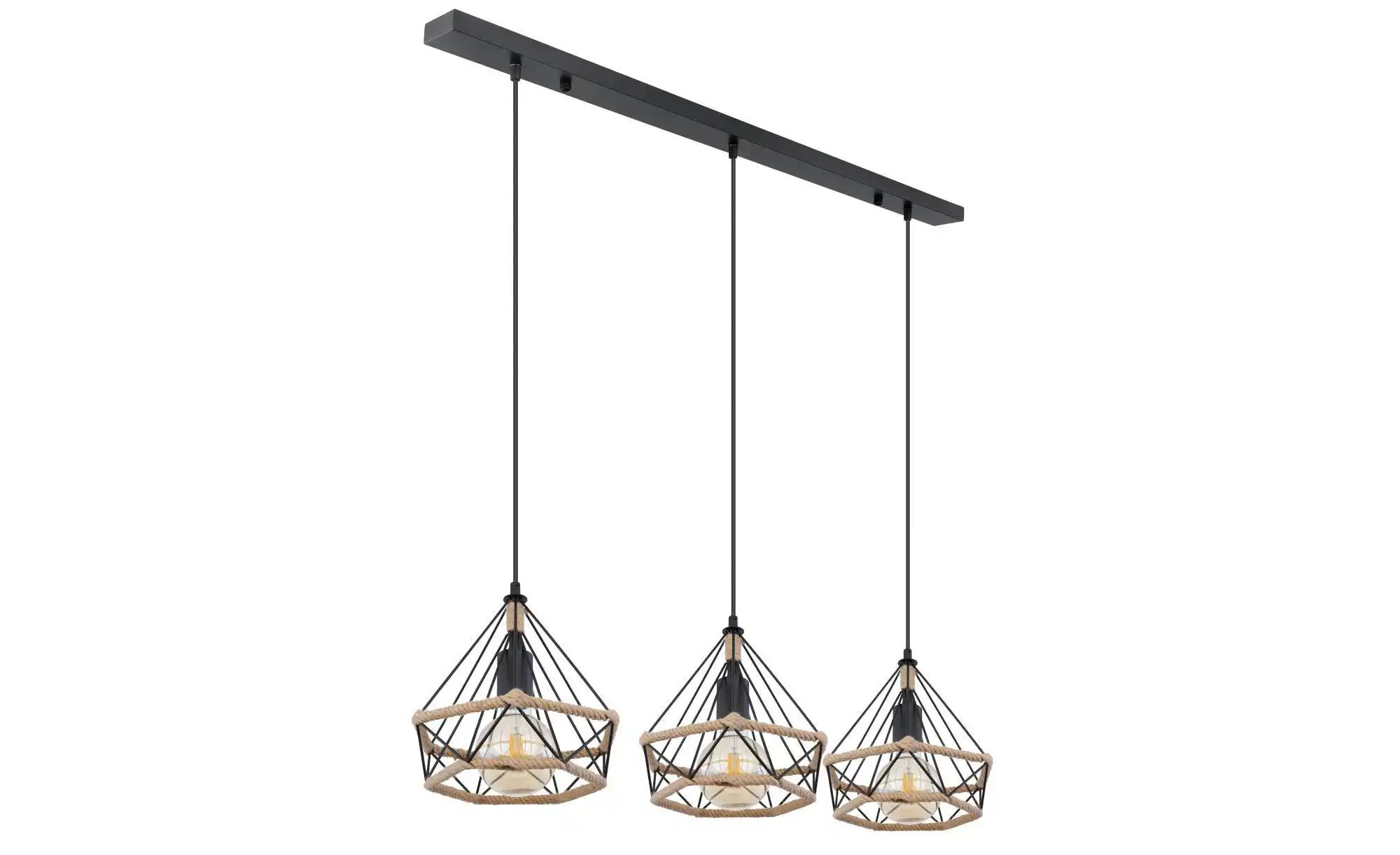 Globo Lighting Hängeleuchte ¦ schwarz ¦ Maße (cm): B: 25 H: 120 Lampen & Leuchten > Hängeleuchten - Höffner