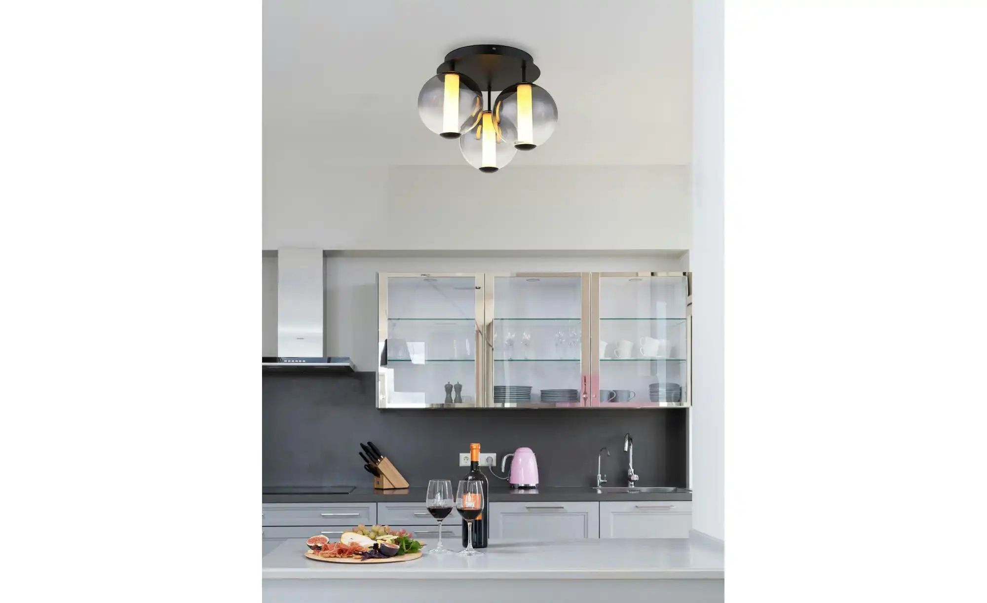 Globo Lighting Deckenleuchte ¦ schwarz ¦ Maße (cm): H: 29,5 Ø: 38 Lampen & Leuchten > Deckenleuchten - Höffner