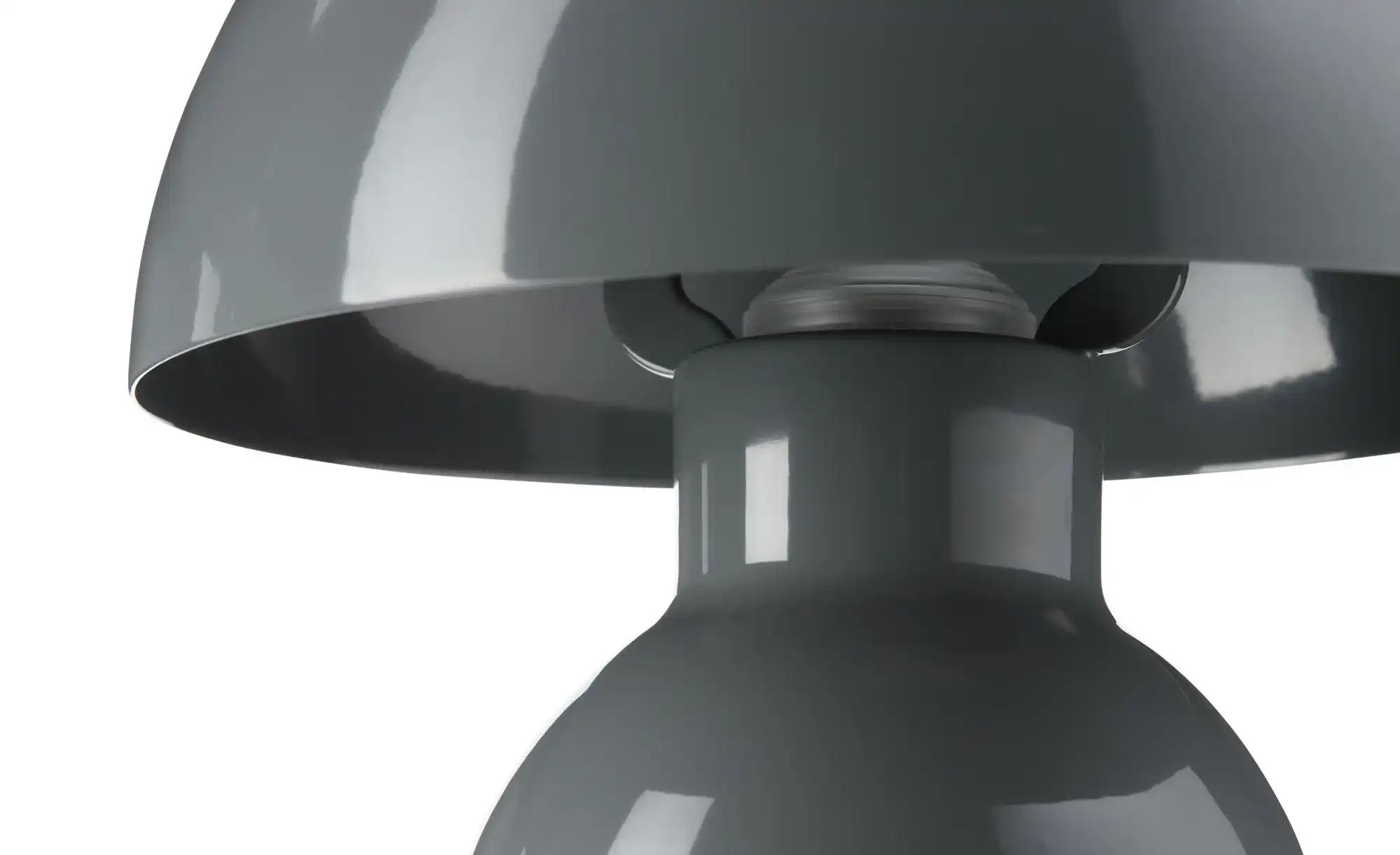 KHG Akku-Tischleuchte   ¦ grau ¦ Maße (cm): H: 20  Ø: 25 Lampen & Leuchten günstig online kaufen