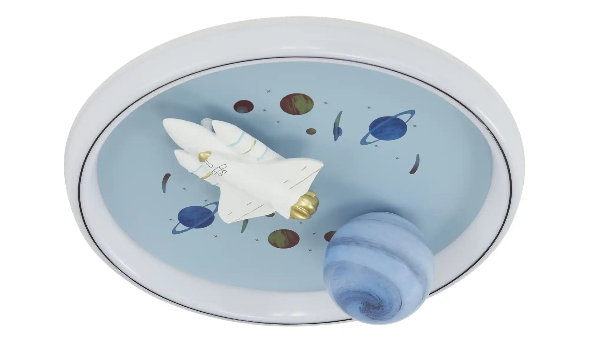 KHG Deckenleuchte   ¦ blau ¦ Maße (cm): H: 6  Ø: 50 Lampen & Leuchten > Dec günstig online kaufen