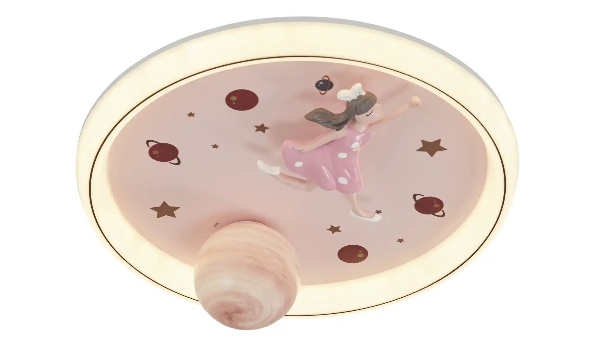 KHG Deckenleuchte   ¦ rosa/pink ¦ Maße (cm): H: 6  Ø: 48 Lampen & Leuchten günstig online kaufen