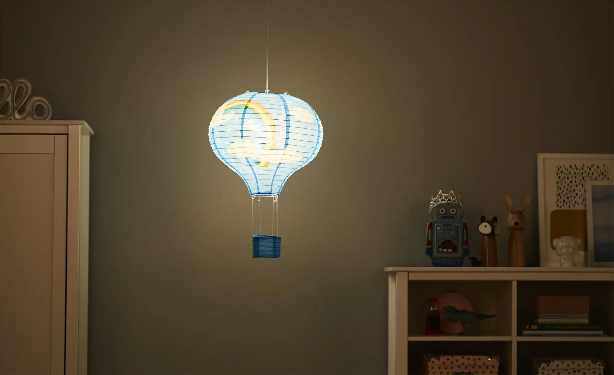 Thumbnail - KHG Kinderpendelleuchte   ¦ blau ¦ Maße (cm): H: 150  Ø: 39 Lampen & Leuchten > Kinderlampen - Höffner