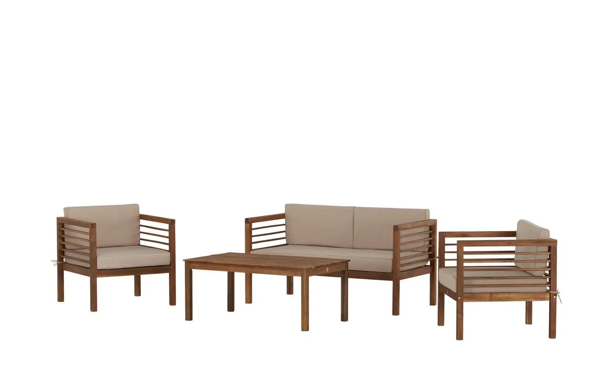 Yorkshire Lounge-Set  Charleston ¦ holzfarben Garten > Gartenmöbel > Garten günstig online kaufen