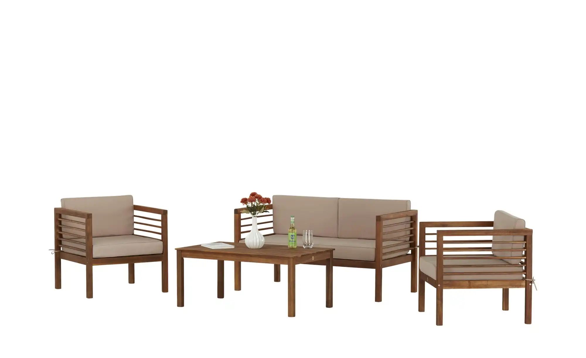 Yorkshire Lounge-Set  Charleston ¦ holzfarben Garten > Gartenmöbel > Garten günstig online kaufen