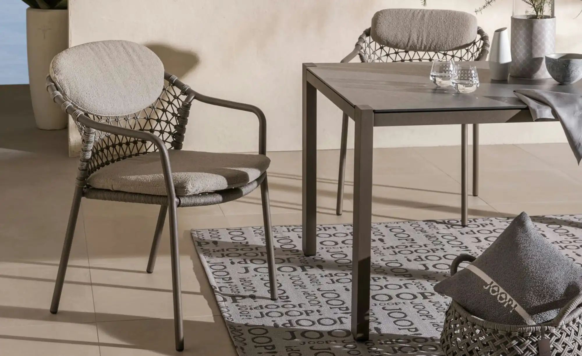 Tischplatte  Pole ¦ grau ¦ Maße (cm): B: 95 H: 2,3 Garten > Gartenmöbel > G günstig online kaufen