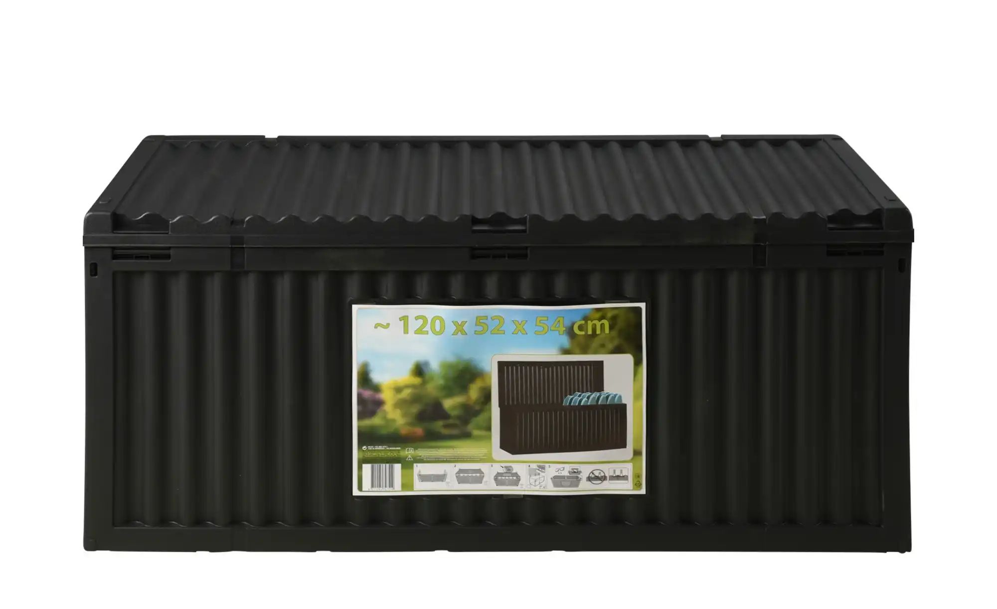 Aufbewahrungsbox  Delft ¦ grau ¦ Maße (cm): B: 120 H: 54 T: 52.0 Garten > G günstig online kaufen