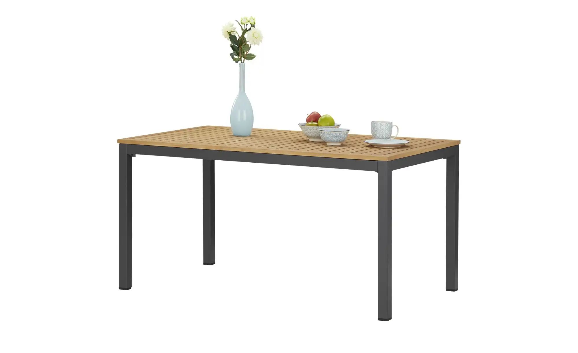 Tisch mit Holzplatte Livorno ¦ holzfarben ¦ Maße (cm): B: 85 H: 75,5 Garten günstig online kaufen