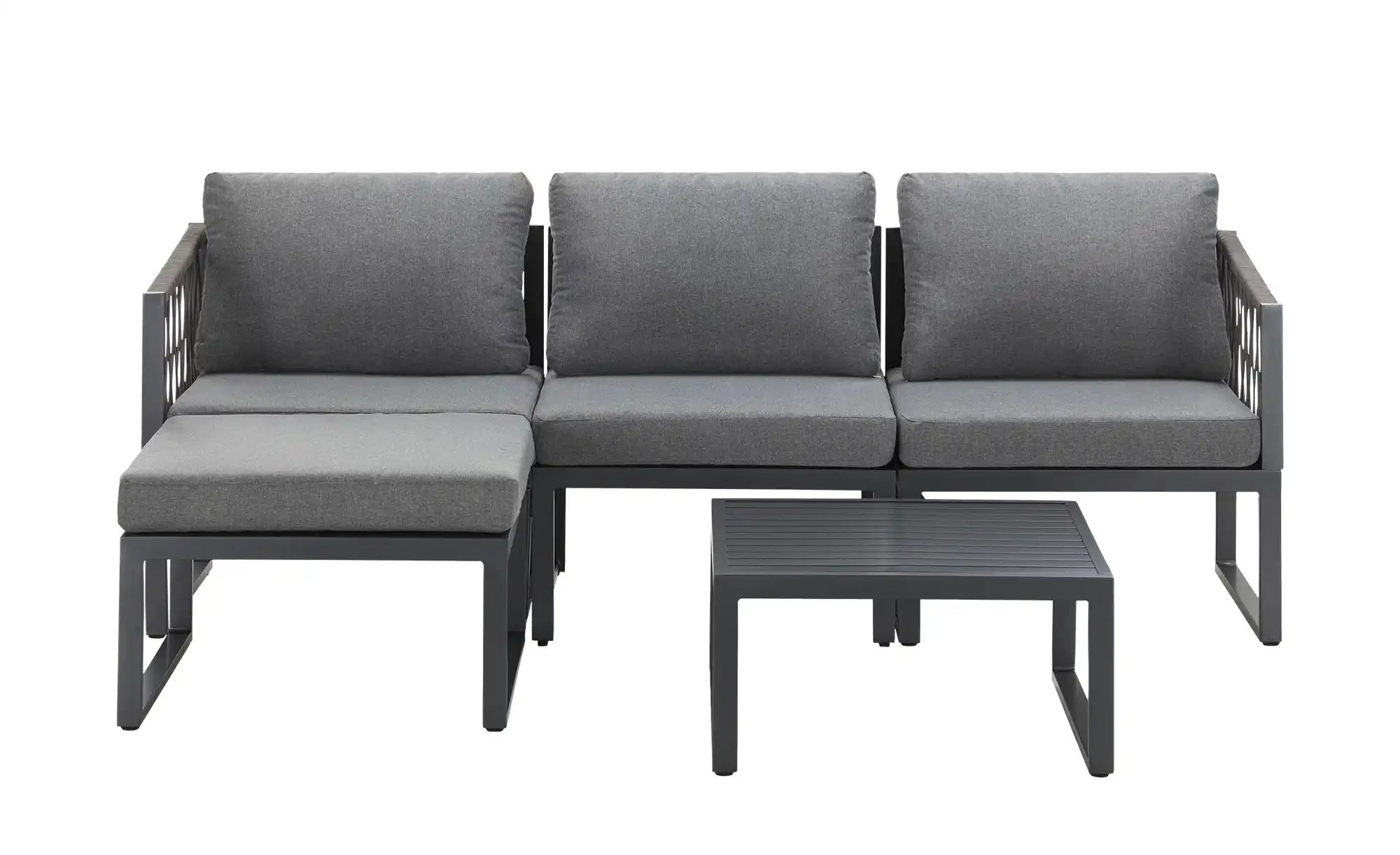 Sofa-Set  Genf ¦ grau Garten > Gartenmöbel > Gartenmöbelsets - Höffner günstig online kaufen