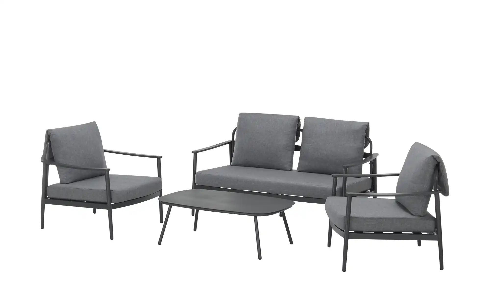 Lounge-Set  Tokio ¦ grau Garten > Gartenmöbel > Gartenmöbelsets - Höffner günstig online kaufen