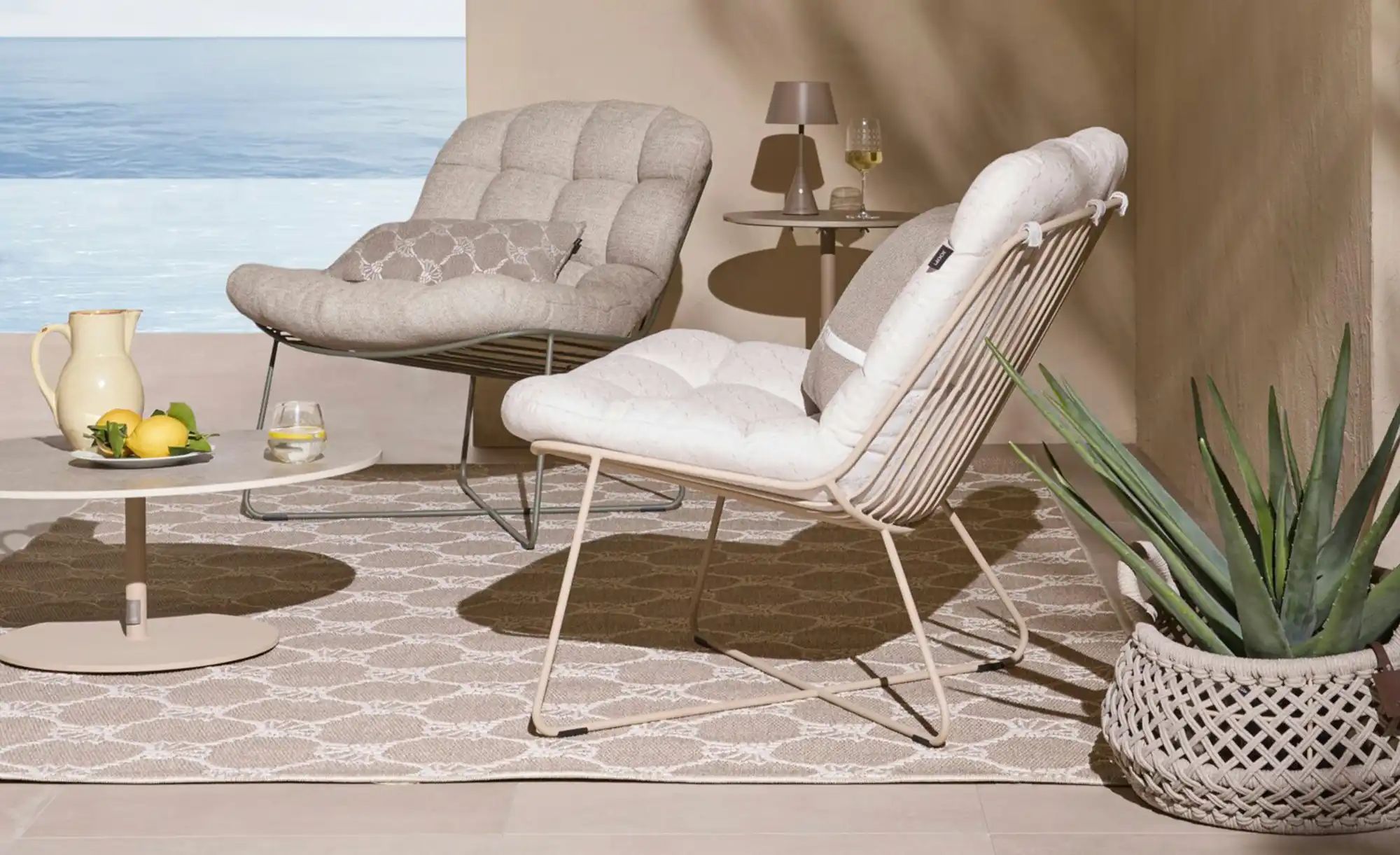 JOOP! Stuhl  Wires ¦ beige ¦ Maße (cm): B: 77 H: 82,5 Garten > Gartenmöbel günstig online kaufen