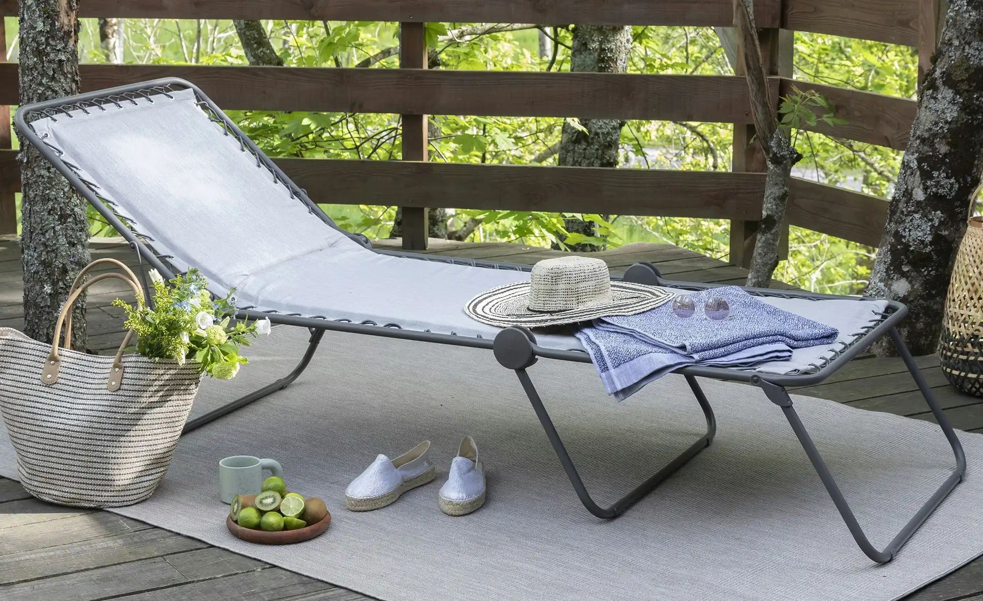 Lafuma Sonnenliege  Siesta L Light  Comfort ¦ grau ¦ Maße (cm): B: 71 H: 90 günstig online kaufen
