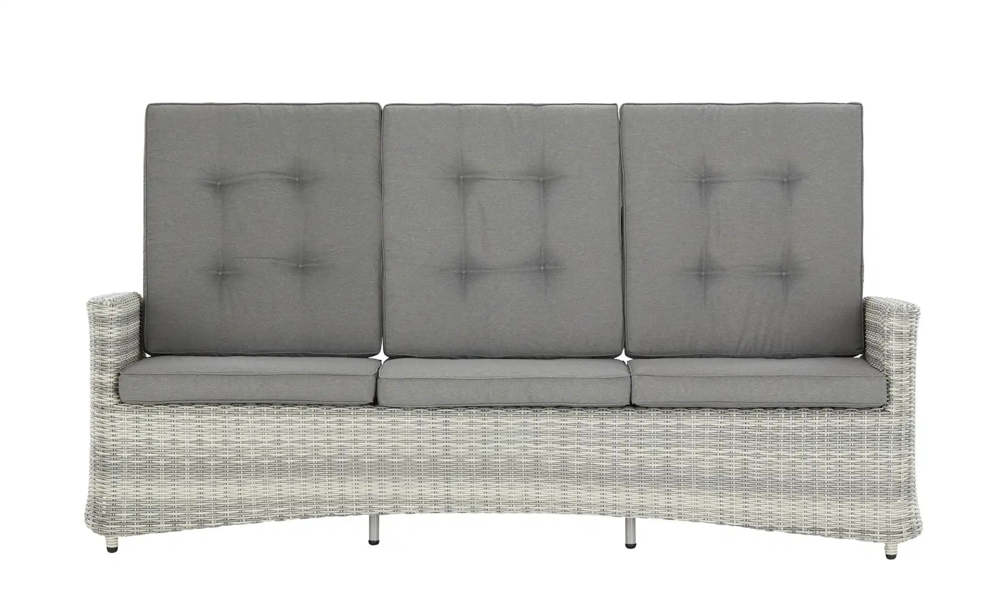 Lounge-Sofa  Padua ¦ grau ¦ Maße (cm): B: 210 H: 107 T: 85 Garten > Gartenm günstig online kaufen