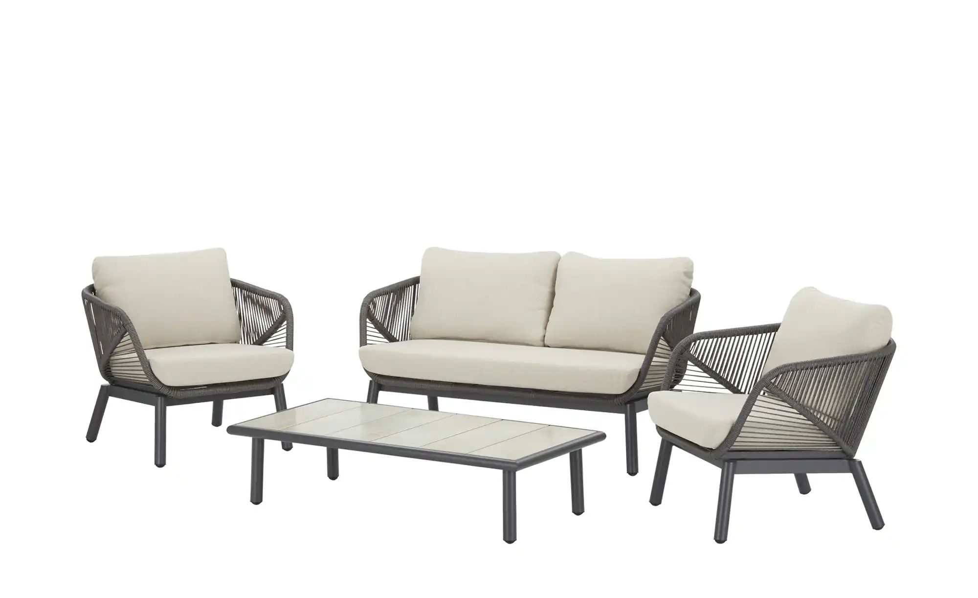 Lounge-Set  Colmar ¦ grau Garten > Gartenmöbel > Gartenmöbelsets - Höffner günstig online kaufen