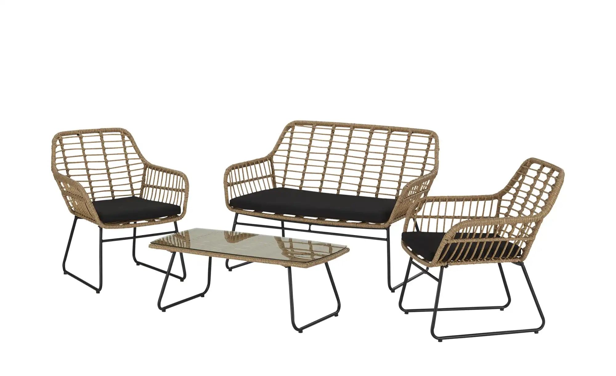 Lounge-Set 4-teilig Sardinien ¦ holzfarben Garten > Gartenmöbel > Gartenmöb günstig online kaufen