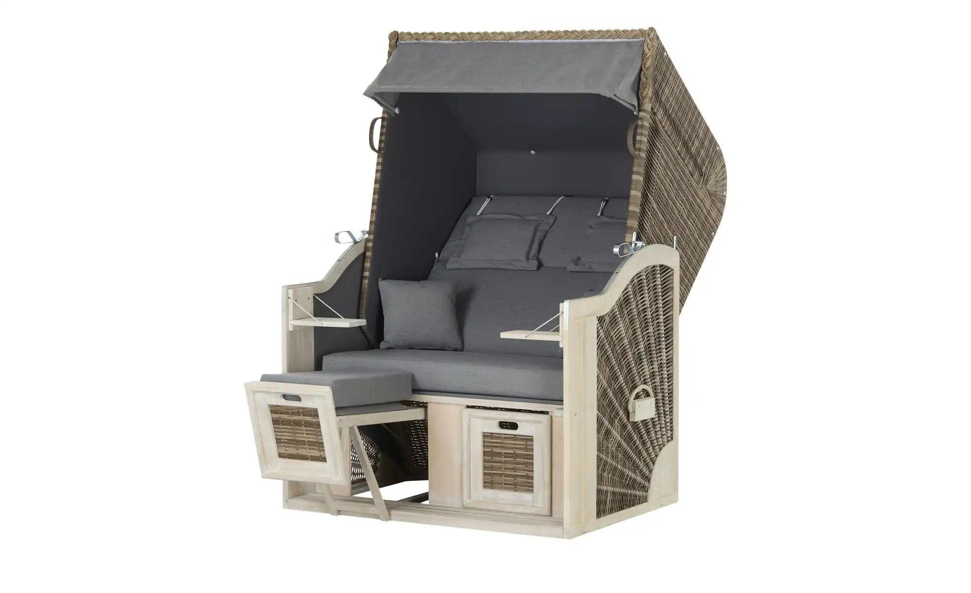 Strandkorb  Husum ¦ braun ¦ Maße (cm): B: 125 H: 170 T: 90.0 Garten > Garte günstig online kaufen