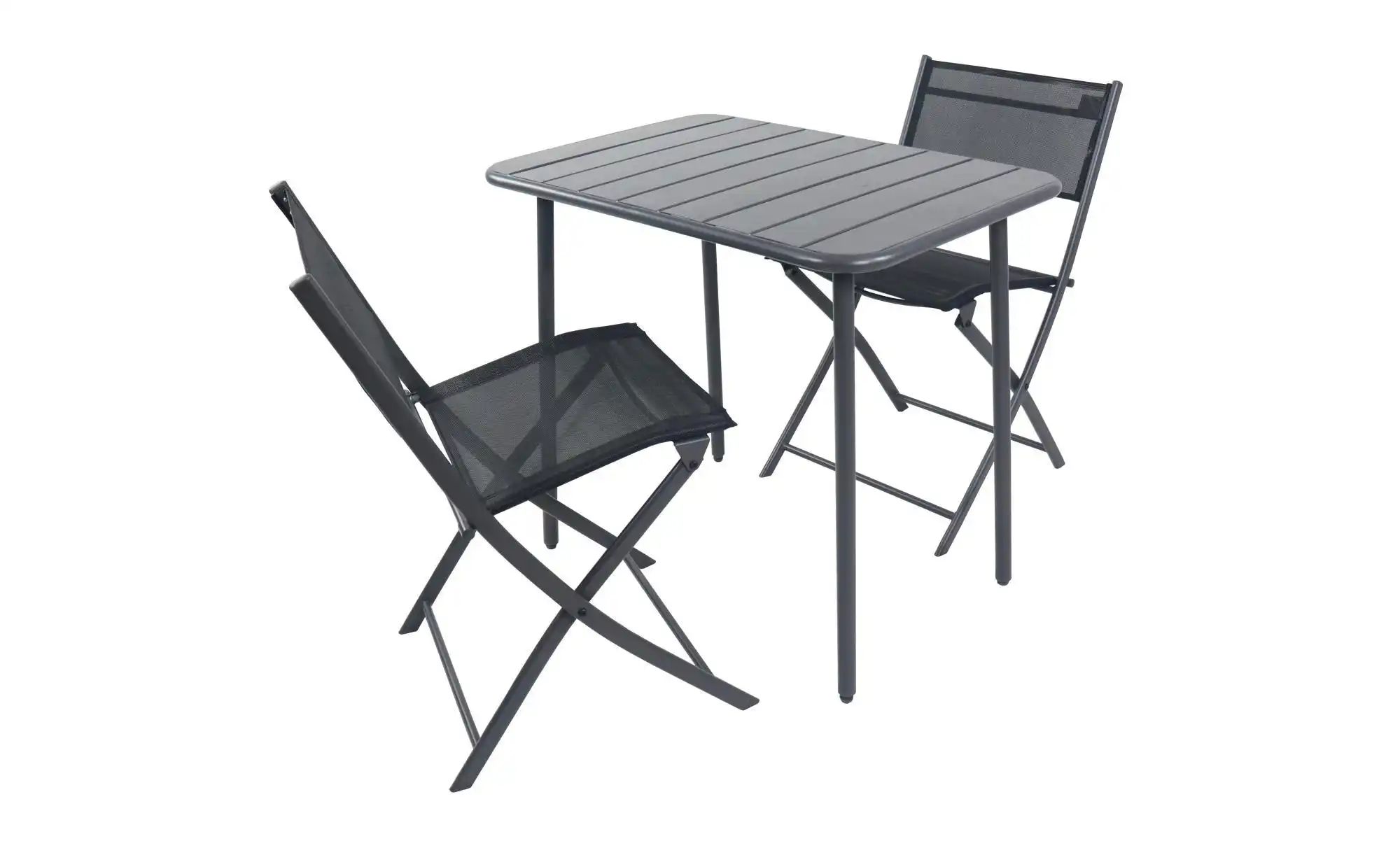 Gartenmöbel 3er-Set   ¦ schwarz ¦ Maße (cm): B: 80 H: 72 Garten > Gartenmöb günstig online kaufen