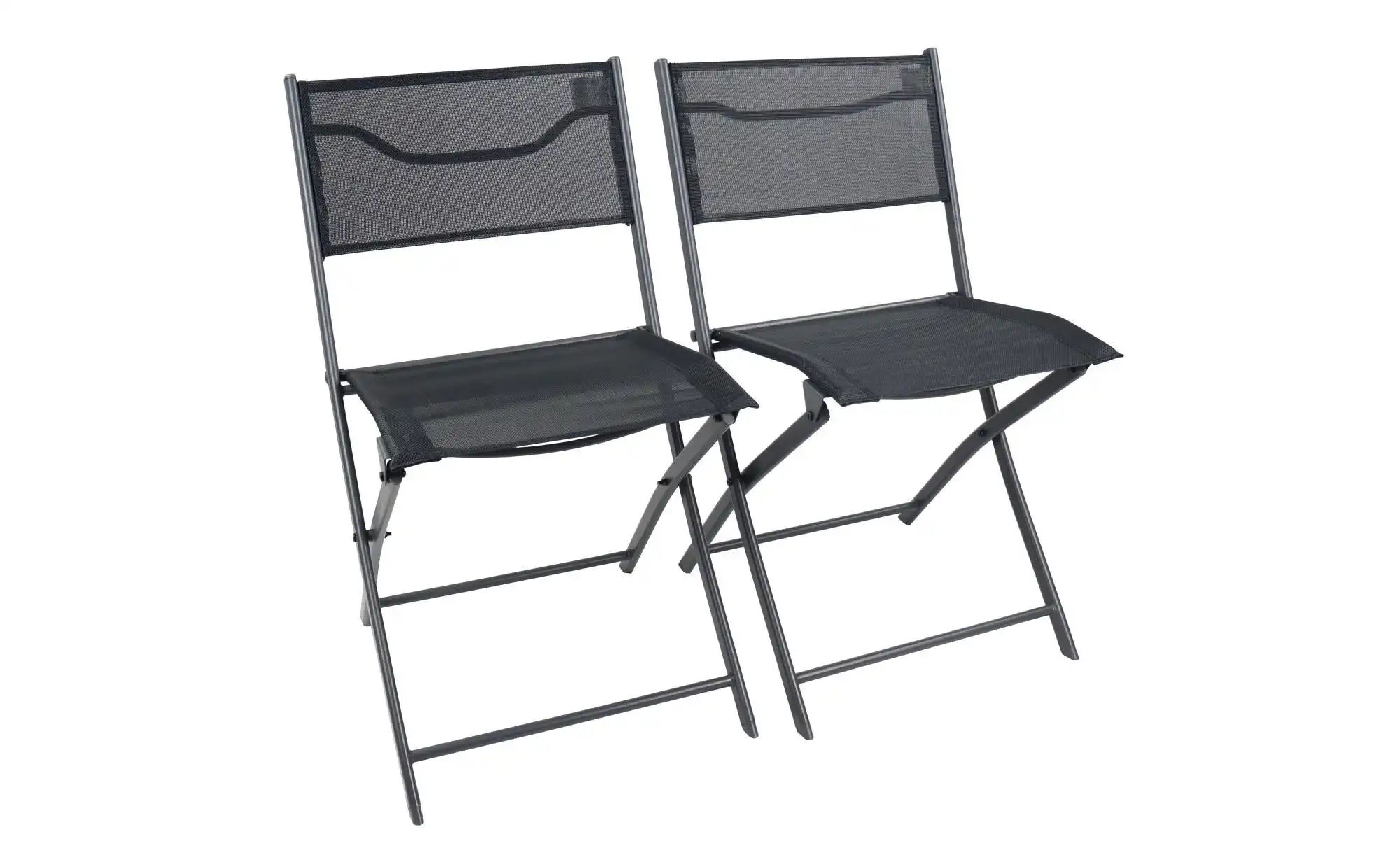 Gartenstuhl 2er-Set   ¦ schwarz ¦ Maße (cm): B: 45 H: 79 Garten > Gartenmöb günstig online kaufen