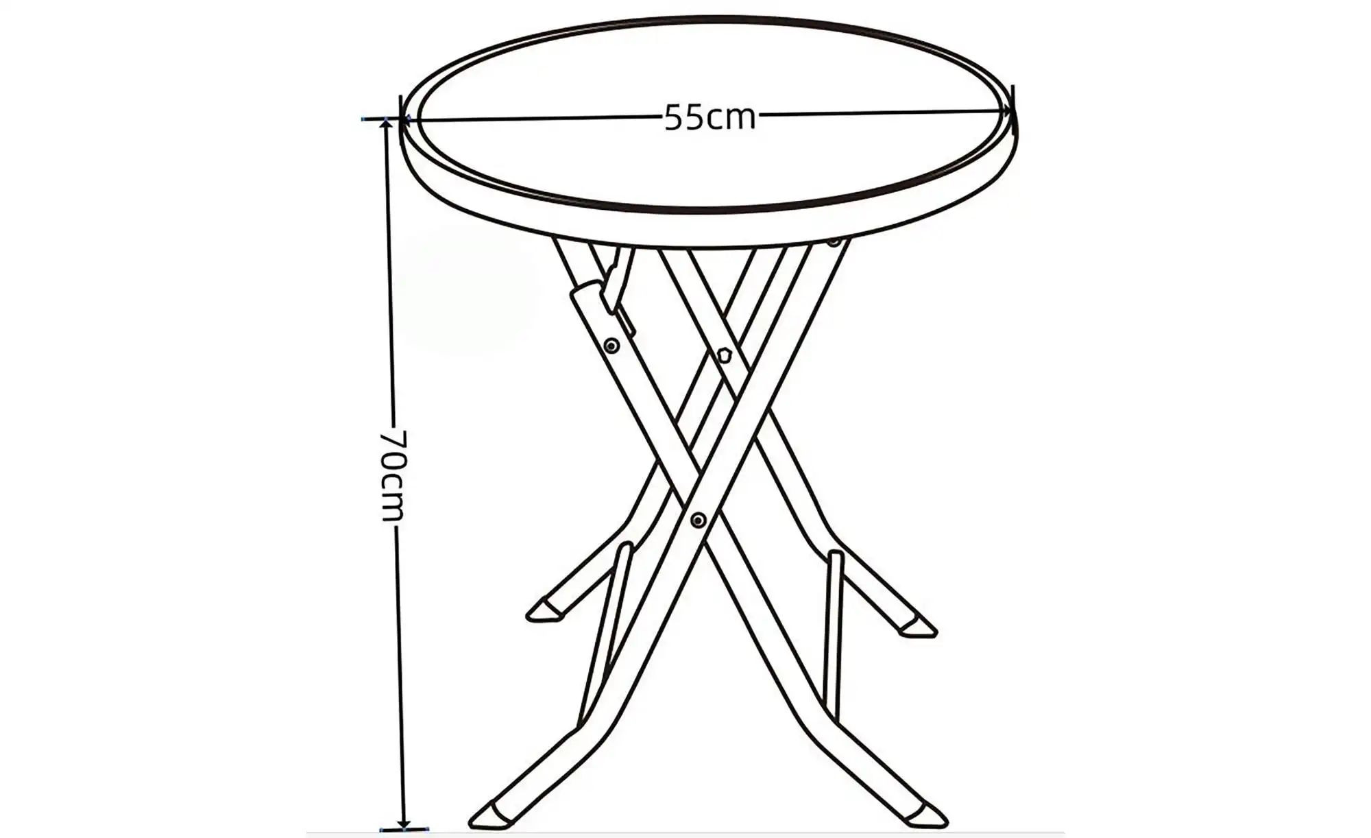 Gartentisch   ¦ grau ¦ Maße (cm): B: 55 H: 70 Garten > Gartenmöbel > Garten günstig online kaufen