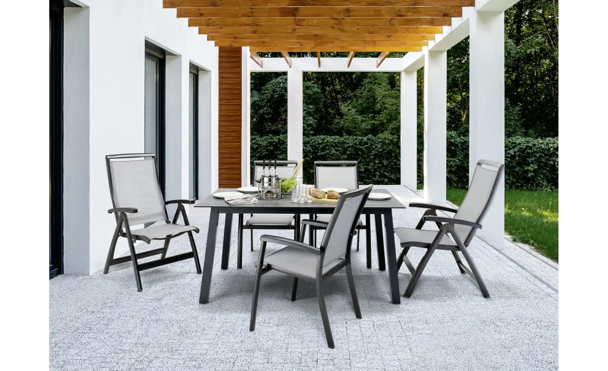 Sieger Stapelsessel   ¦ grau ¦ Maße (cm): B: 70 H: 96 Garten > Gartenmöbel günstig online kaufen