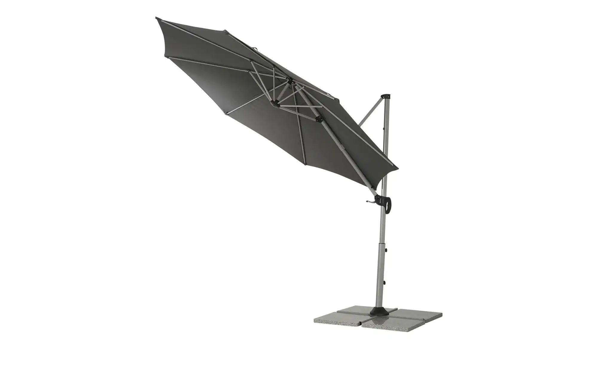 Ampelschirm  Ø 300 cm Derby Sun ¦ grau ¦ Maße (cm): H: 244  Ø: 300 Garten > günstig online kaufen