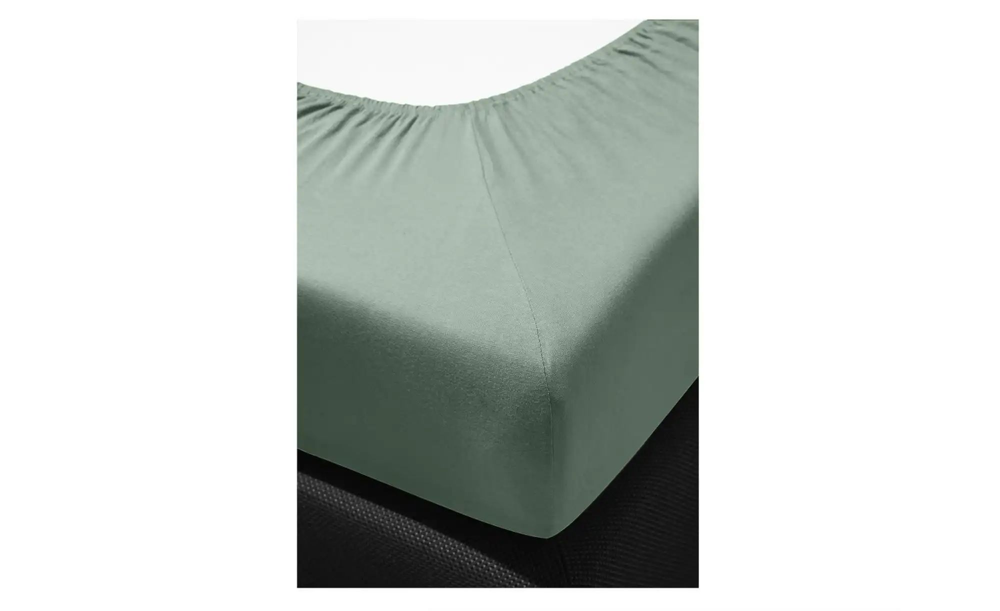 Thumbnail - Bierbaum Jersey Spannbetttuch   ¦ grün ¦ Maße (cm): B: 190 H: 1 Bettwaren > Bettlaken - Höffner