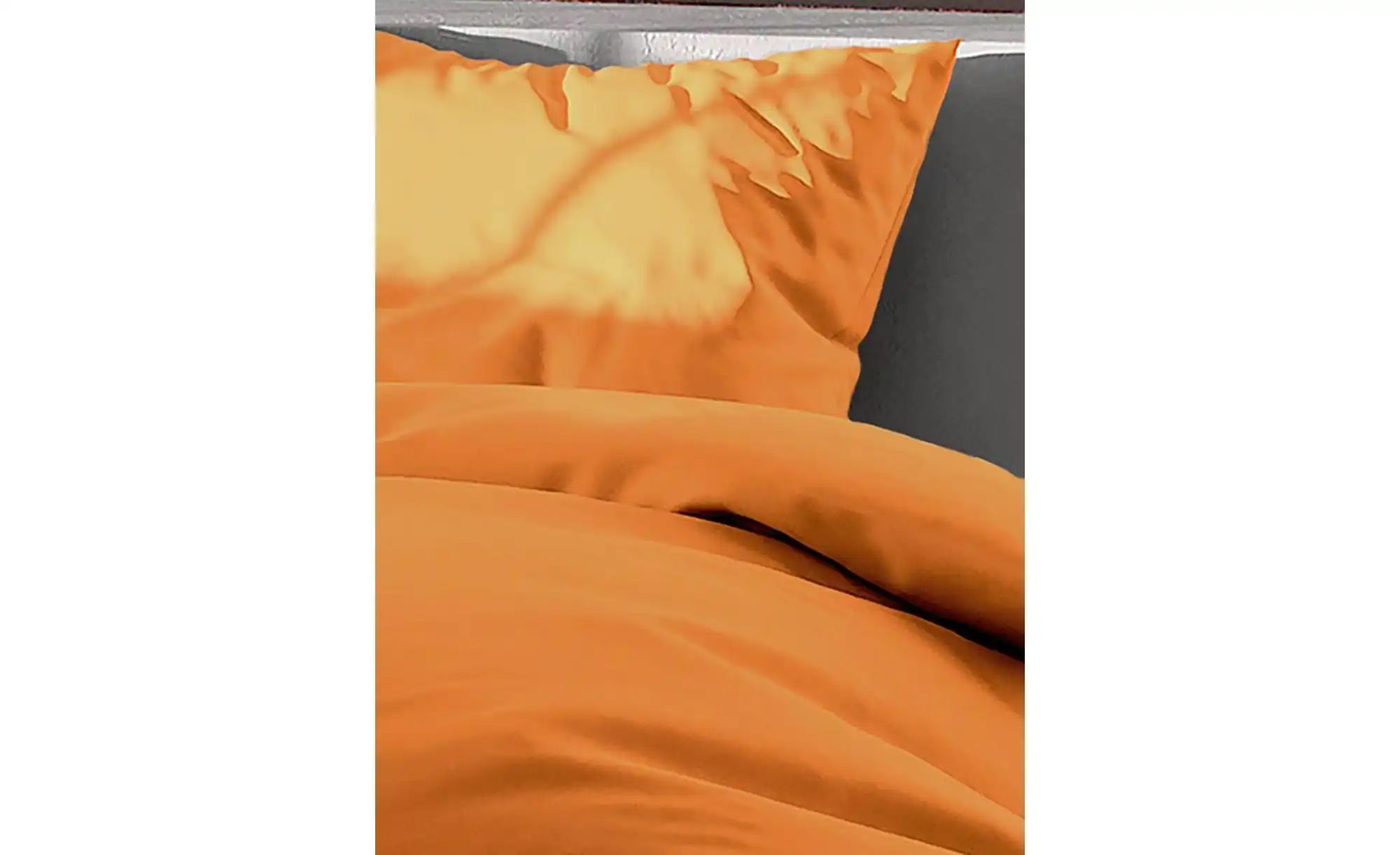 Bierbaum Seersucker Bettwäsche   ¦ orange ¦ Maße (cm): B: 200 H: 1 Bettware günstig online kaufen