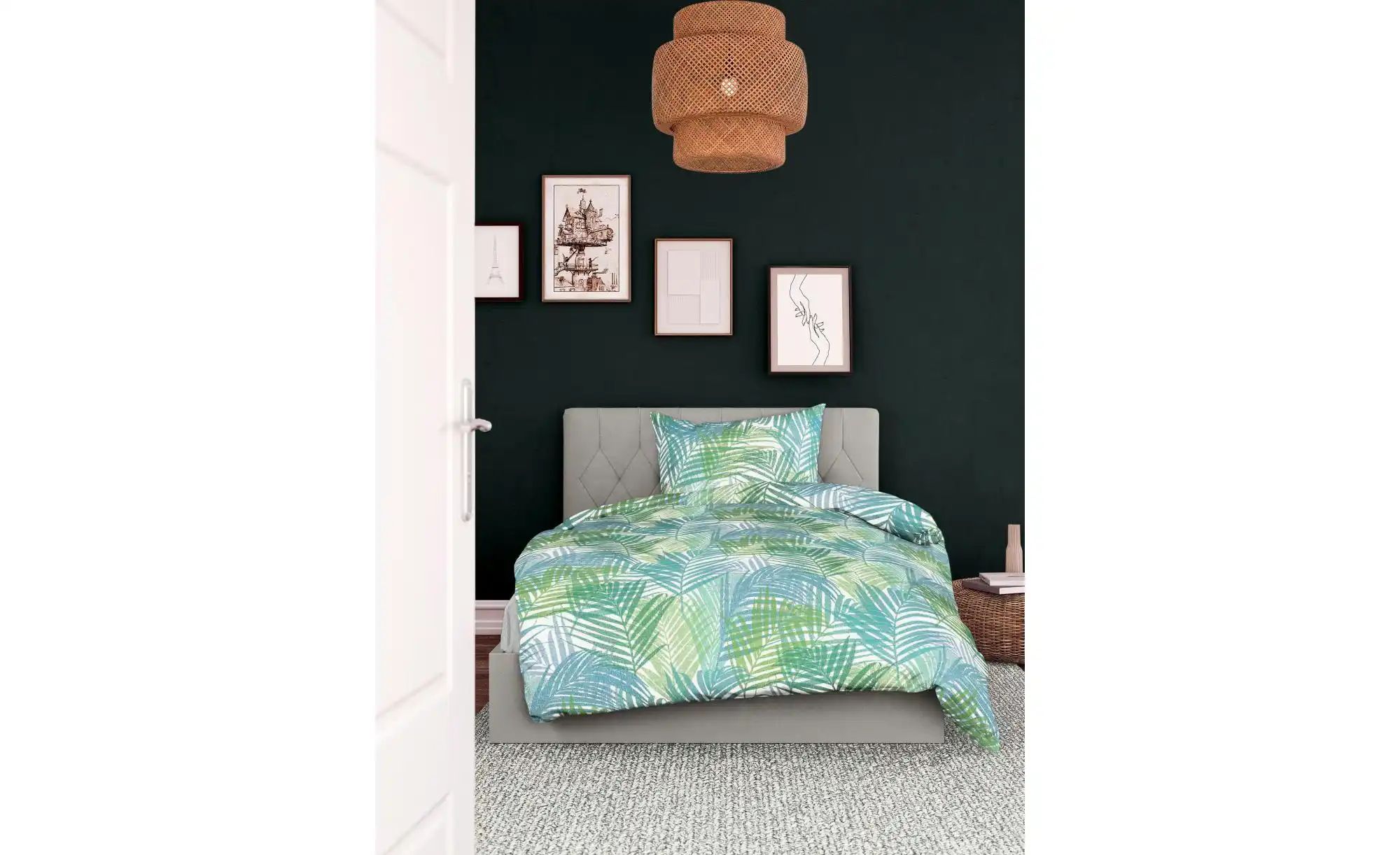 Bierbaum Renforce Bettwäsche   ¦ grün ¦ Maße (cm): B: 155 H: 1 Bettwaren > günstig online kaufen